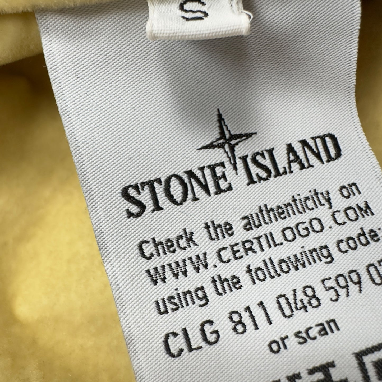 A/W 19 Stone Island Lamy Flock Jacket - Yellow