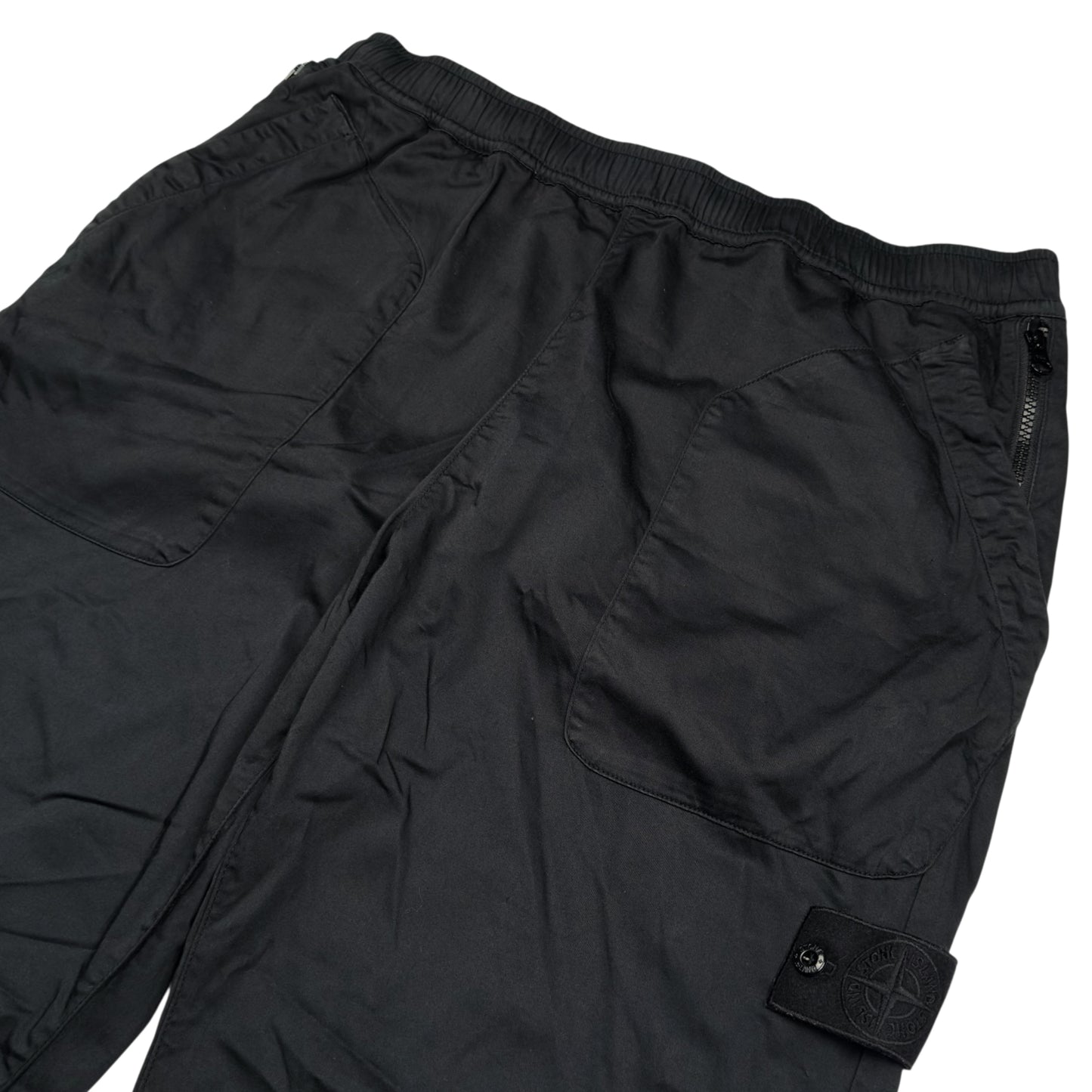 S/S 22 Stone Island Ghost Cargo Trousers - Black
