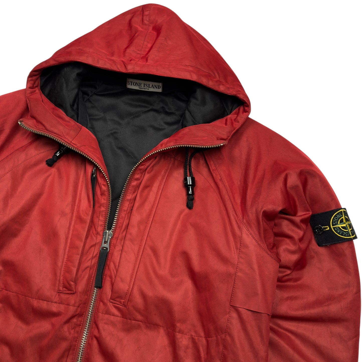 A/W 09 Stone Island Quilted Membrane Jacket - Red