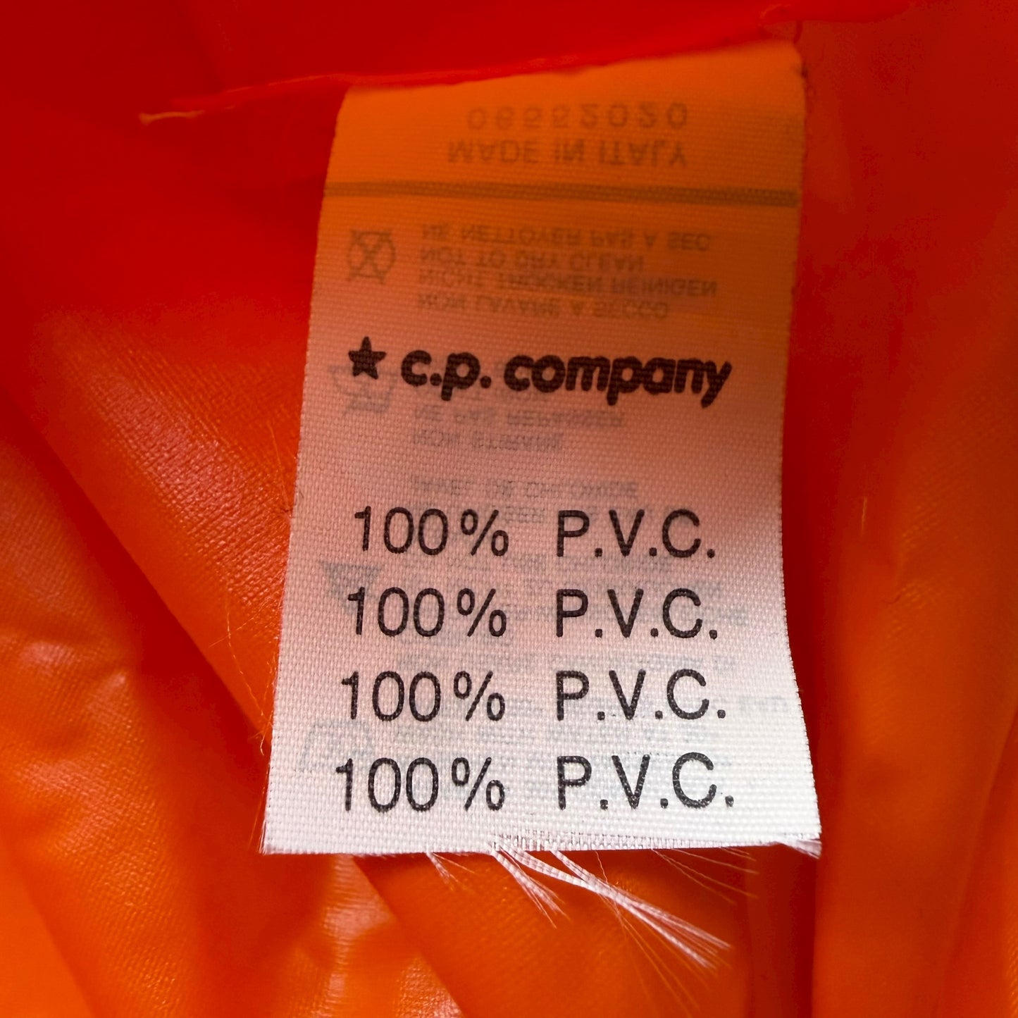 S/S 88 Stone Island PVC Rain Jacket - Orange