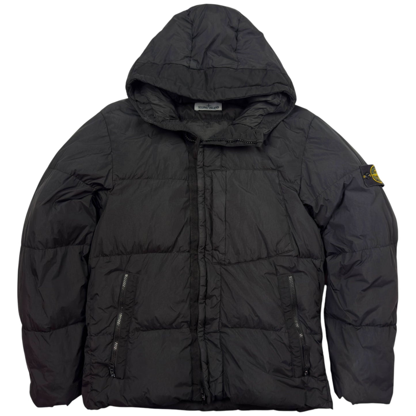 A/W 17 Stone Island Crinkle Reps NY Down Puffer Jacket - Black