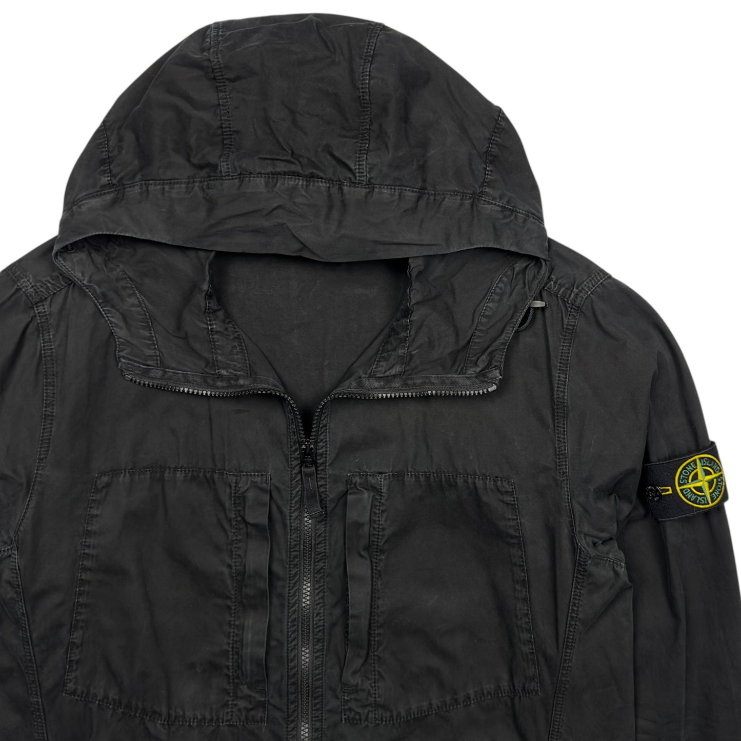 A/W 17 Stone Island Hooded Overshirt - Black