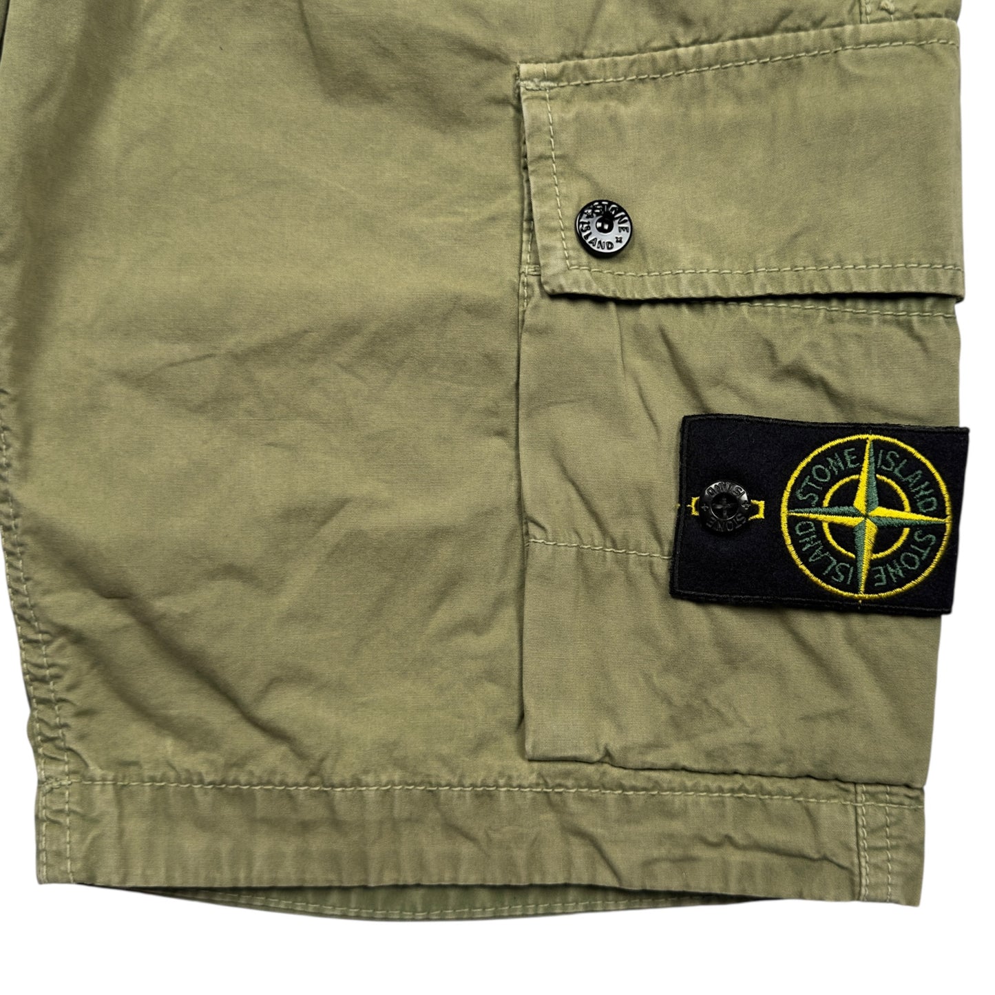 Stone Island Slim Fit Cargo Shorts - Tan