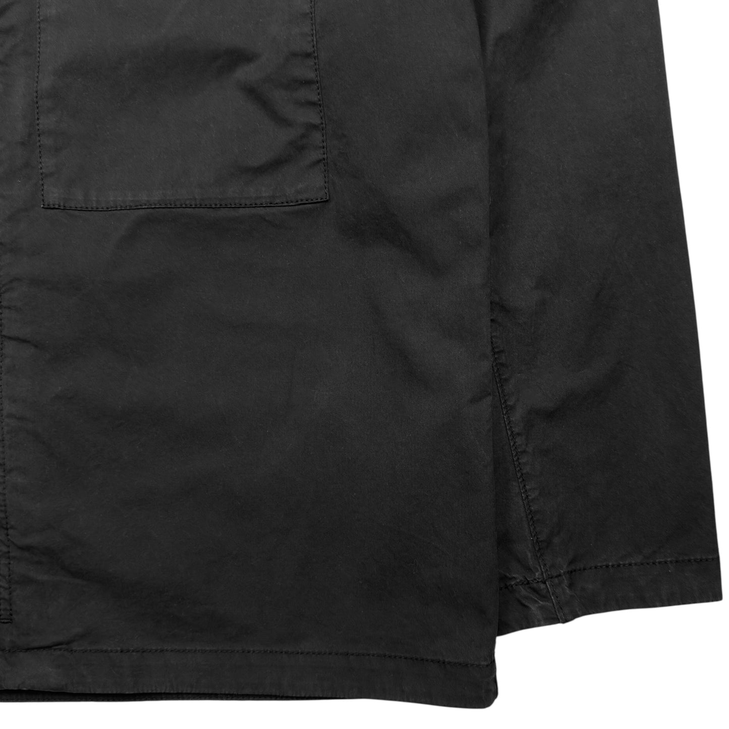 A/W 24 Stone Island Supima Cotton Twill Overshirt Jacket - Black
