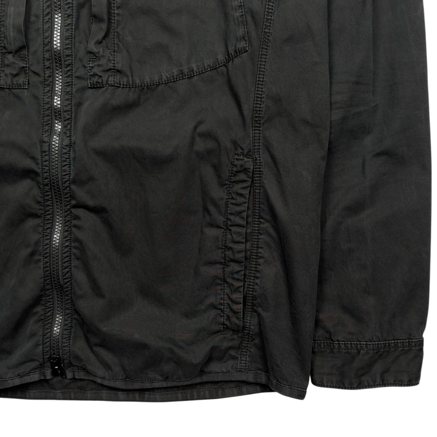 A/W 17 Stone Island Hooded Overshirt - Black