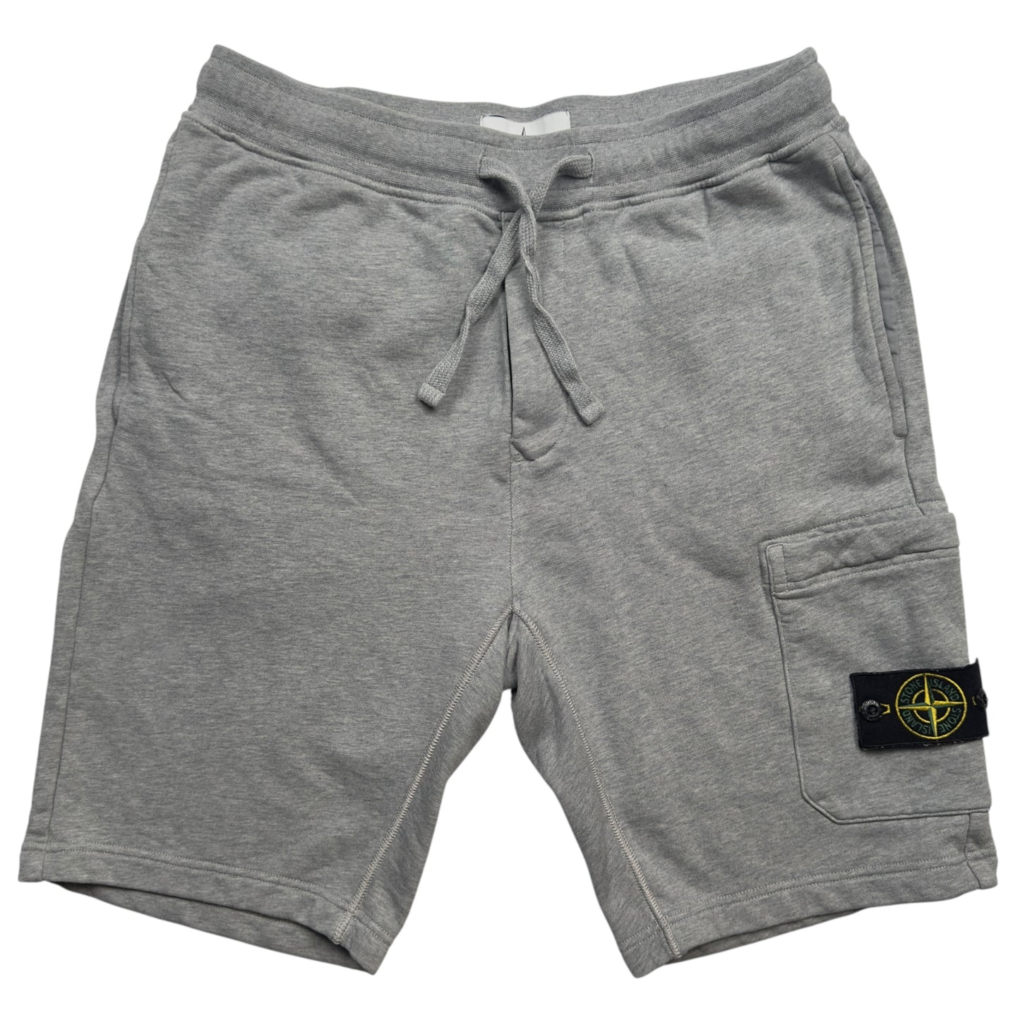 S/S 22 Stone Island Cotton Jersey Cargo Shorts - Grey