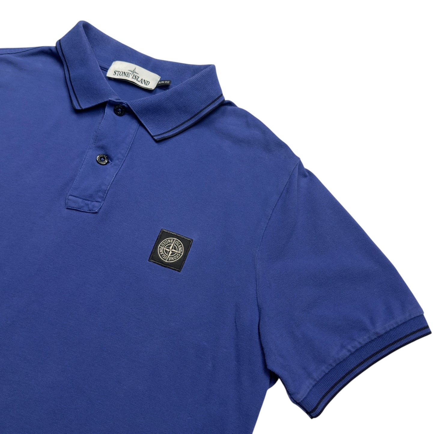 Stone Island Slim Fit Polo Shirt - Cobalt Blue