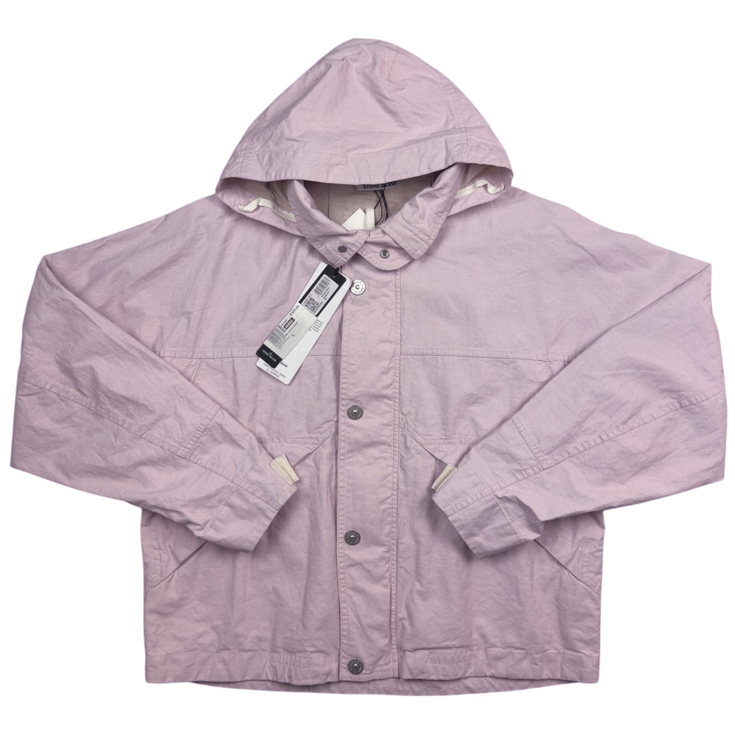 S/S 24 Stone Island Marina Raw Plated Linen Jacket