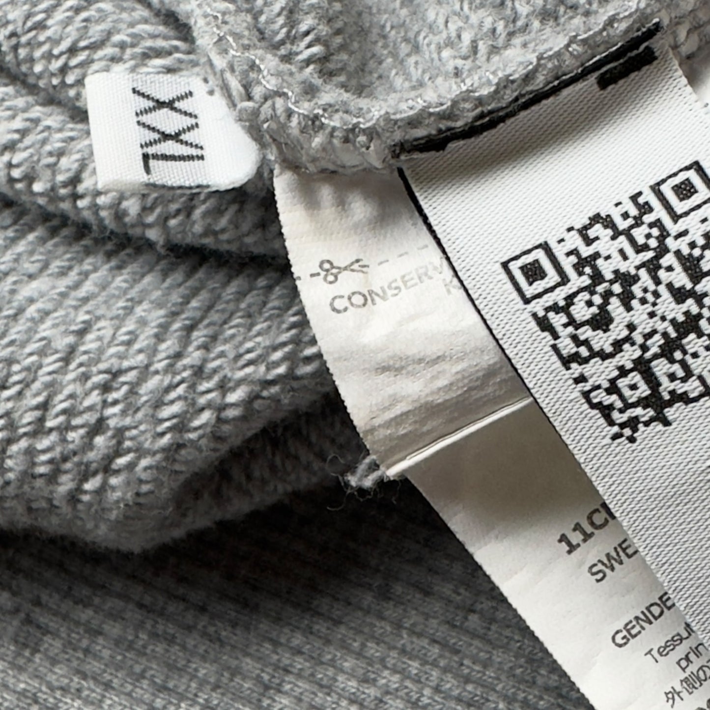 C.P. Company Diagonal Raised Fleece Crewneck Sweater - Grey