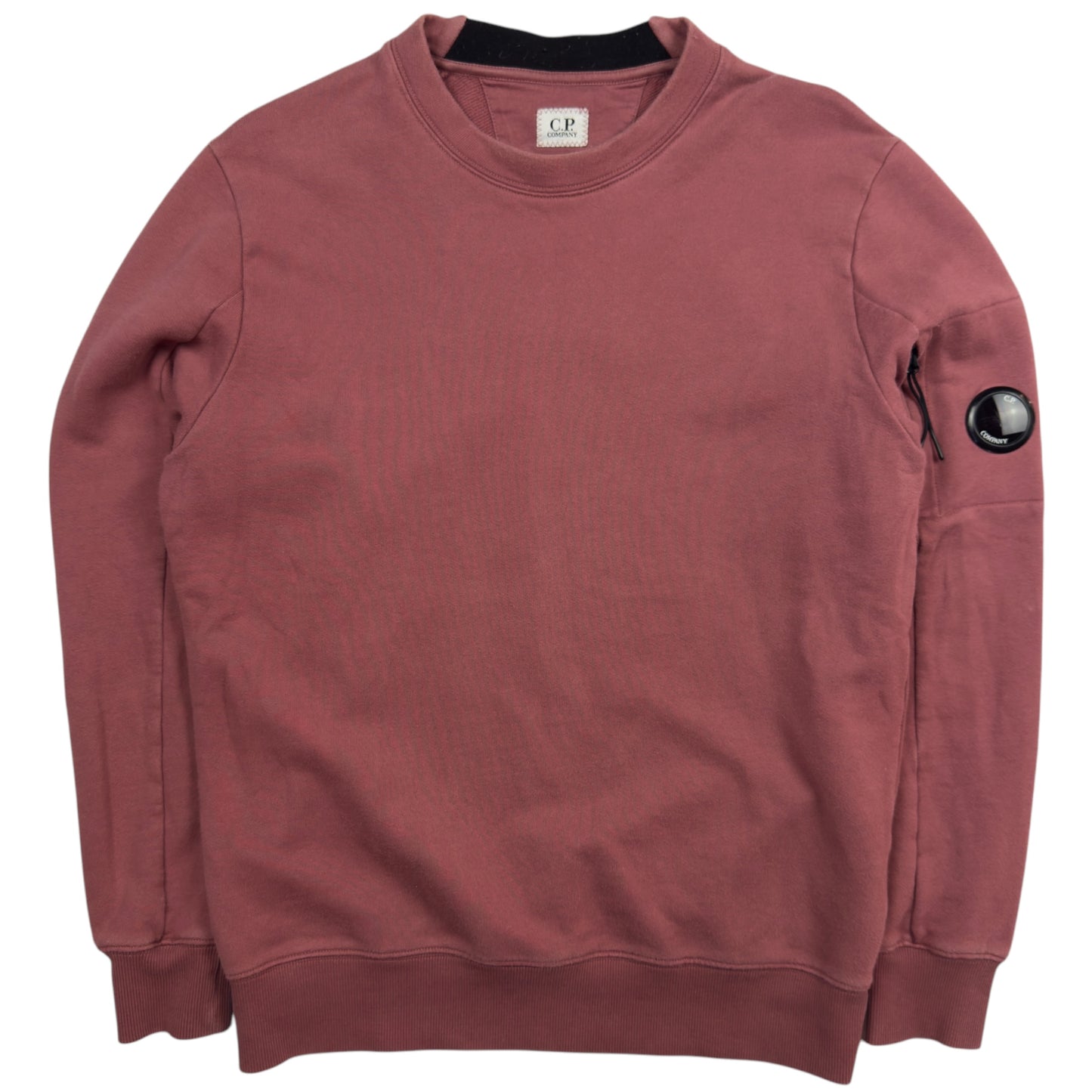 C.P. Company Diagonal Raised Fleece Crewneck Sweater - Rose Taupe