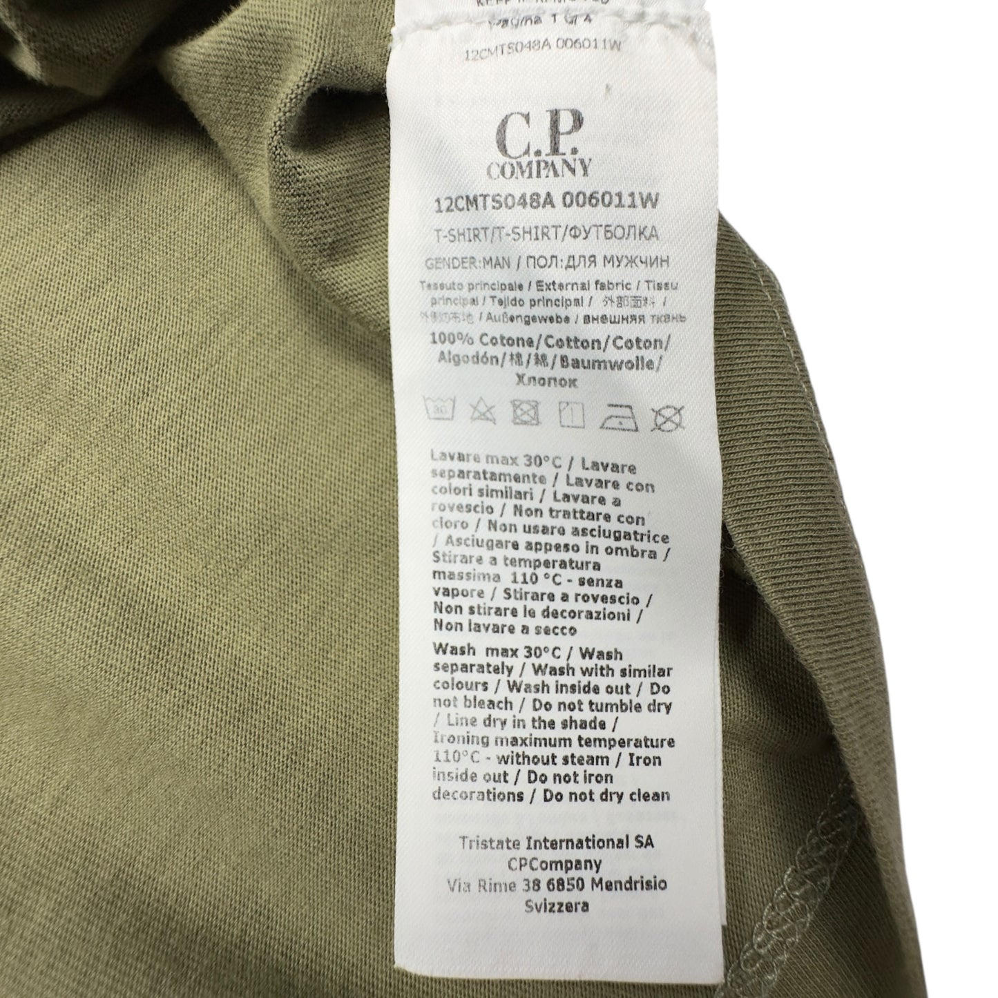 C.P. Company Spellout T-Shirt - Khaki