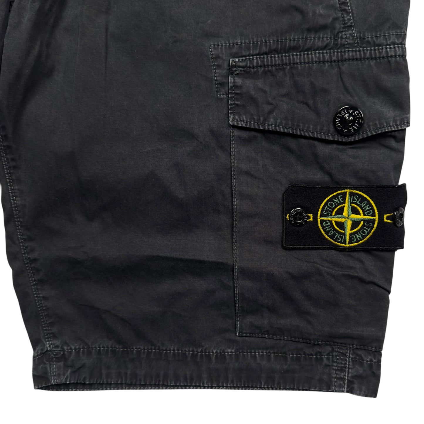 S/S 17 Stone Island Cargo Shorts - Black