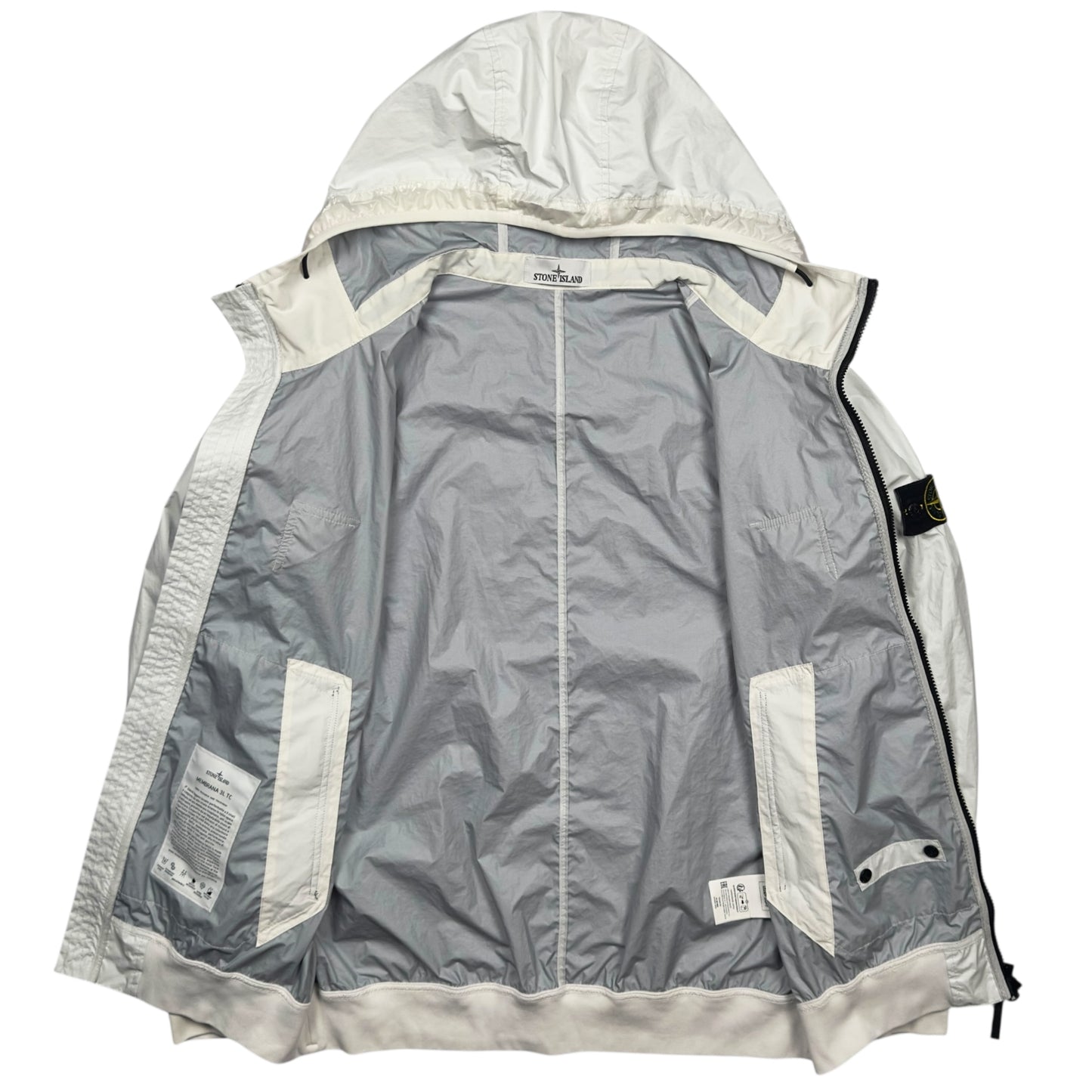 S/S 23 Stone Island Membrana 3L TC Jacket - White