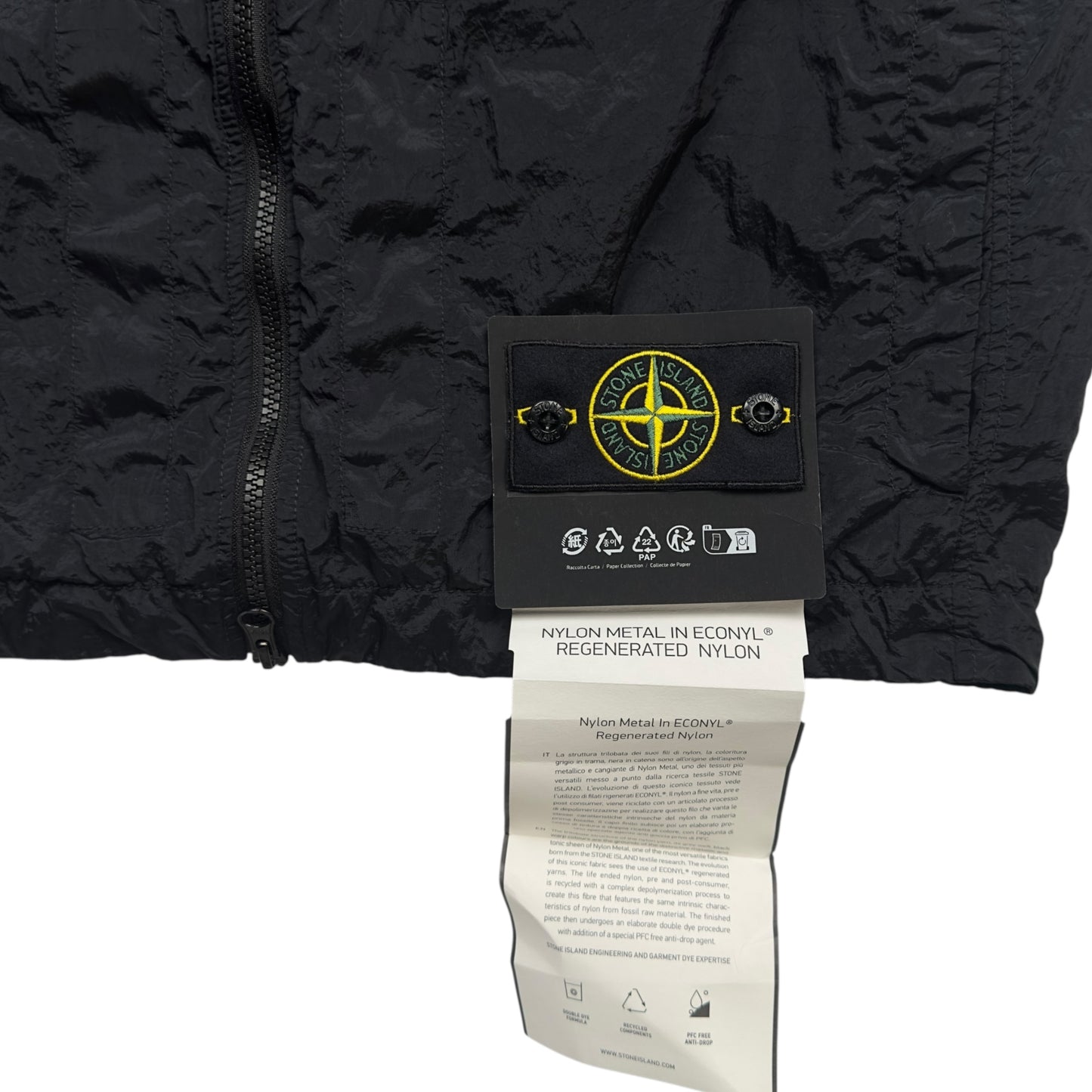 S/S 23 Stone Island Nylon Metal Watro ECONYL Vest - Black