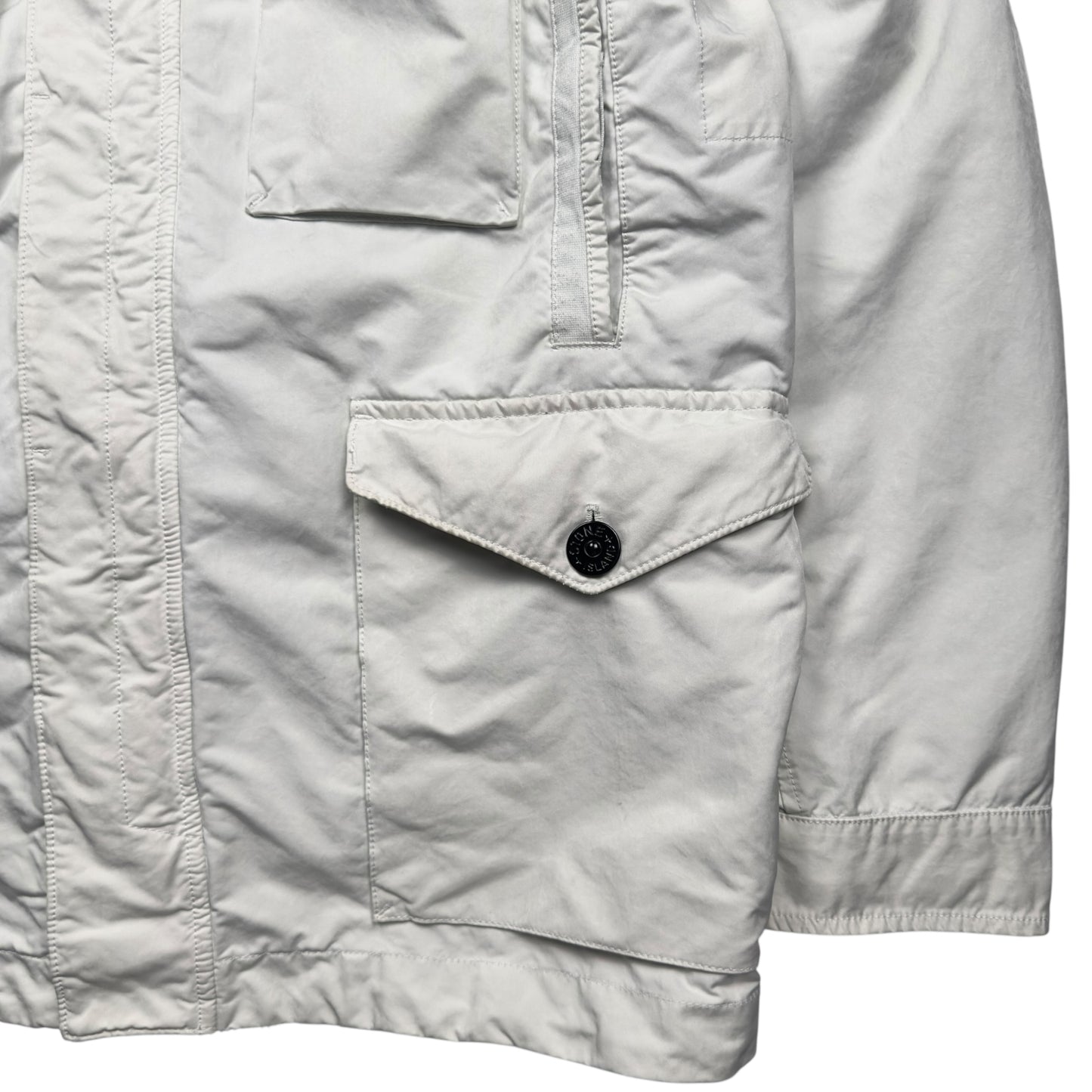A/W 21 Stone Island David TC Nylon Metal Liner Field Jacket - White