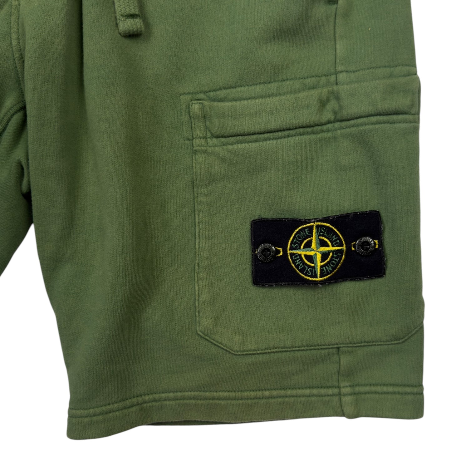 A/W 22 Stone Island Brushed Cotton Sweat Shorts - Green