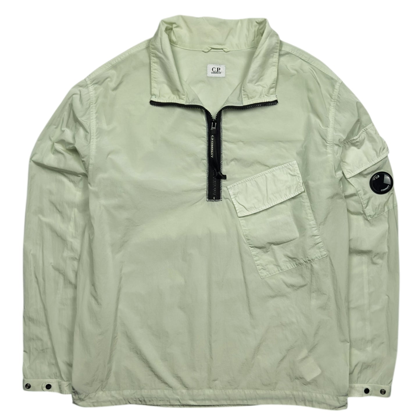 C.P. Company Chrome Quarter Zip Smock - Light Green