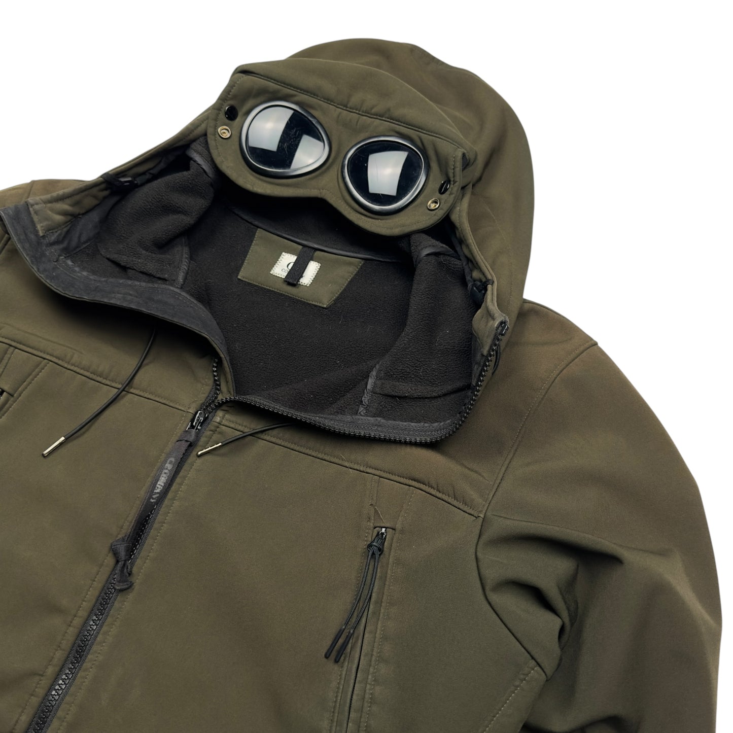 C.P. Company Soft Shell Goggle Jacket - Khaki