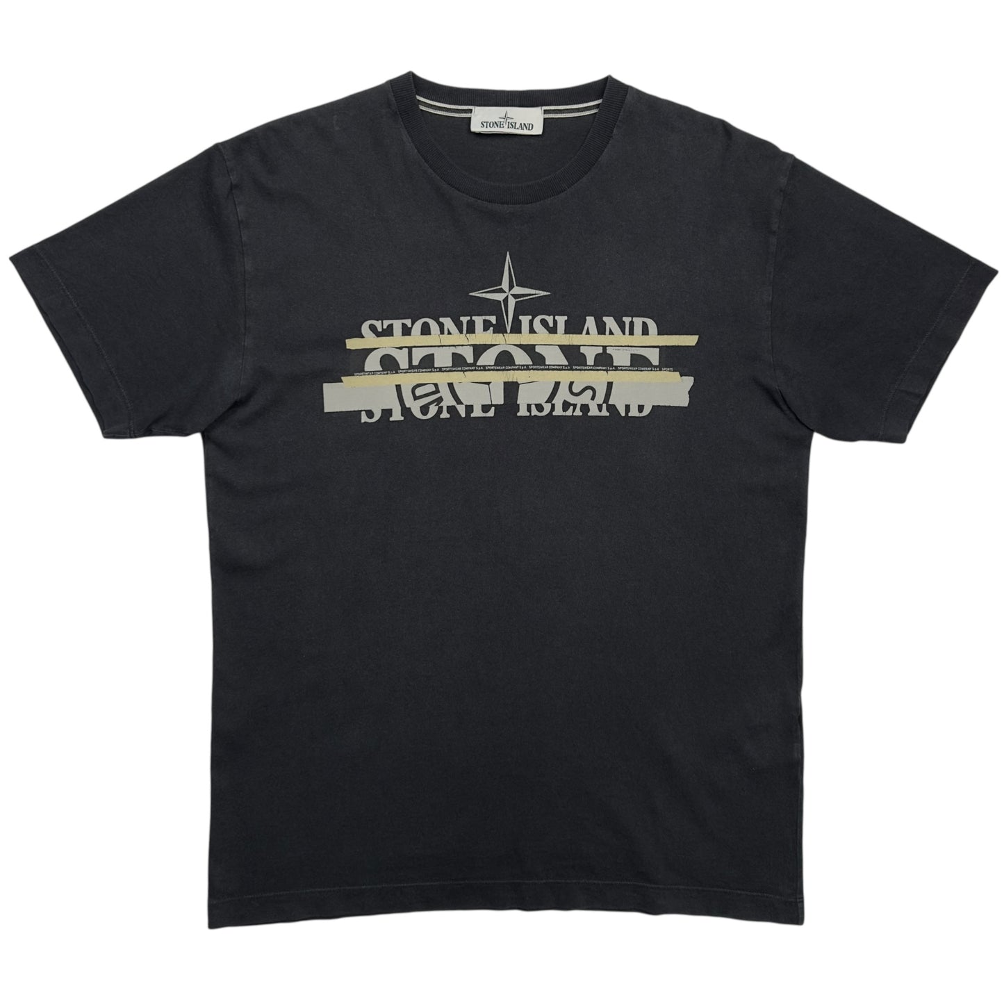 A/W 21 Stone Island "Mixed Media One" T-Shirt - Black