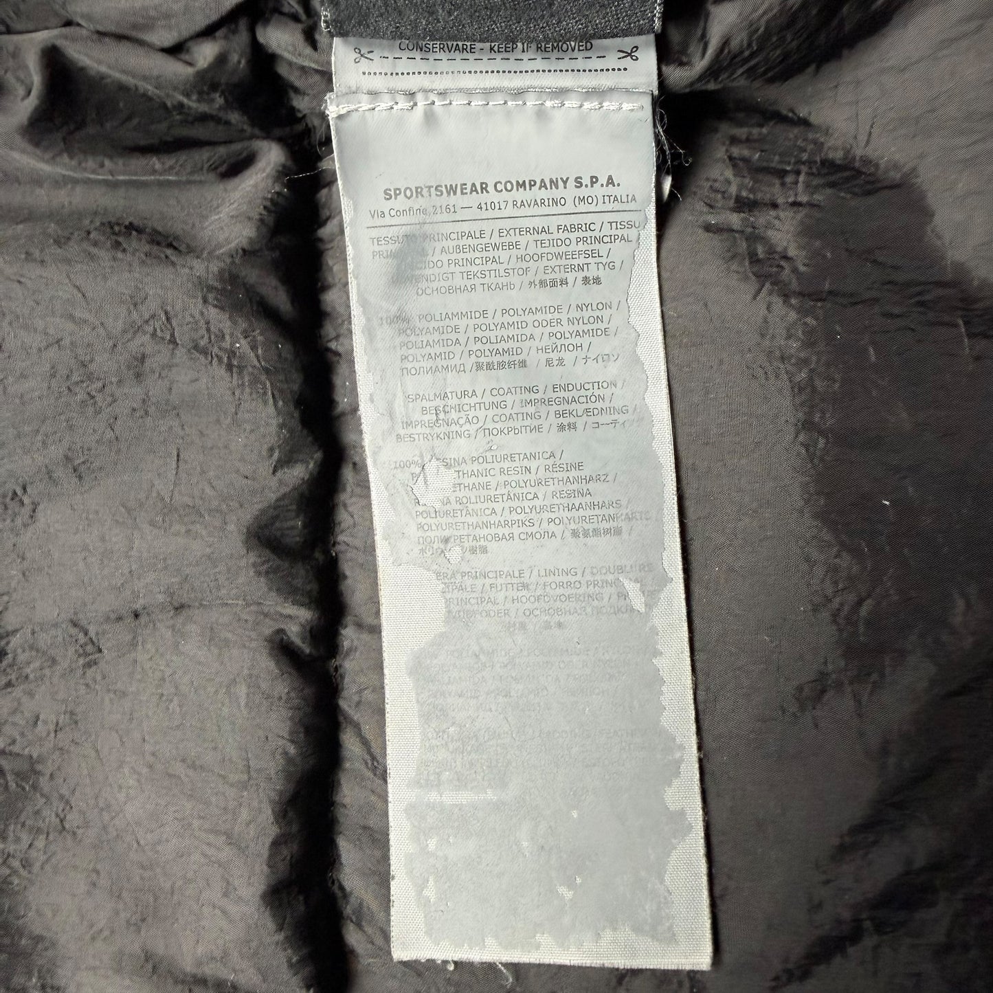 A/W 16 Stone Island Crinkle Reps NY Down Puffer Jacket - Black