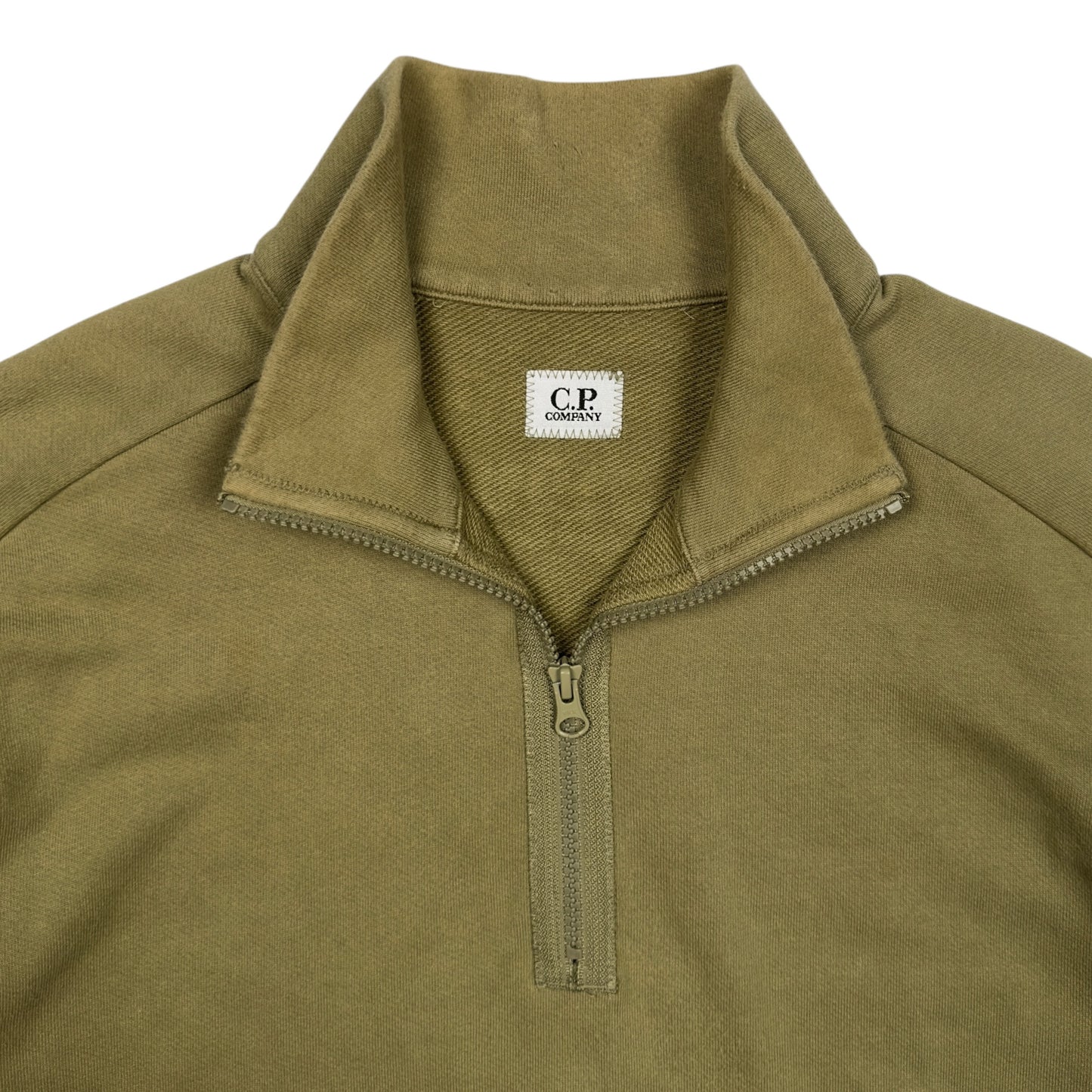 C.P. Company Quarter Zip Sweater - Tan