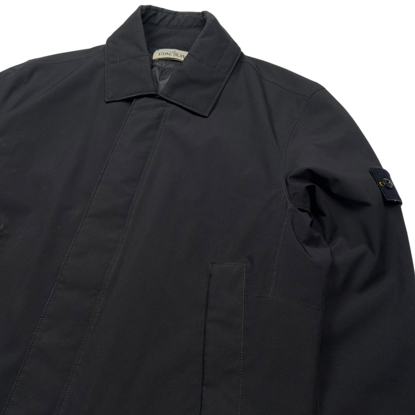 A/W 20 Stone Island Soft Shell Primaloft Car Coat - Black