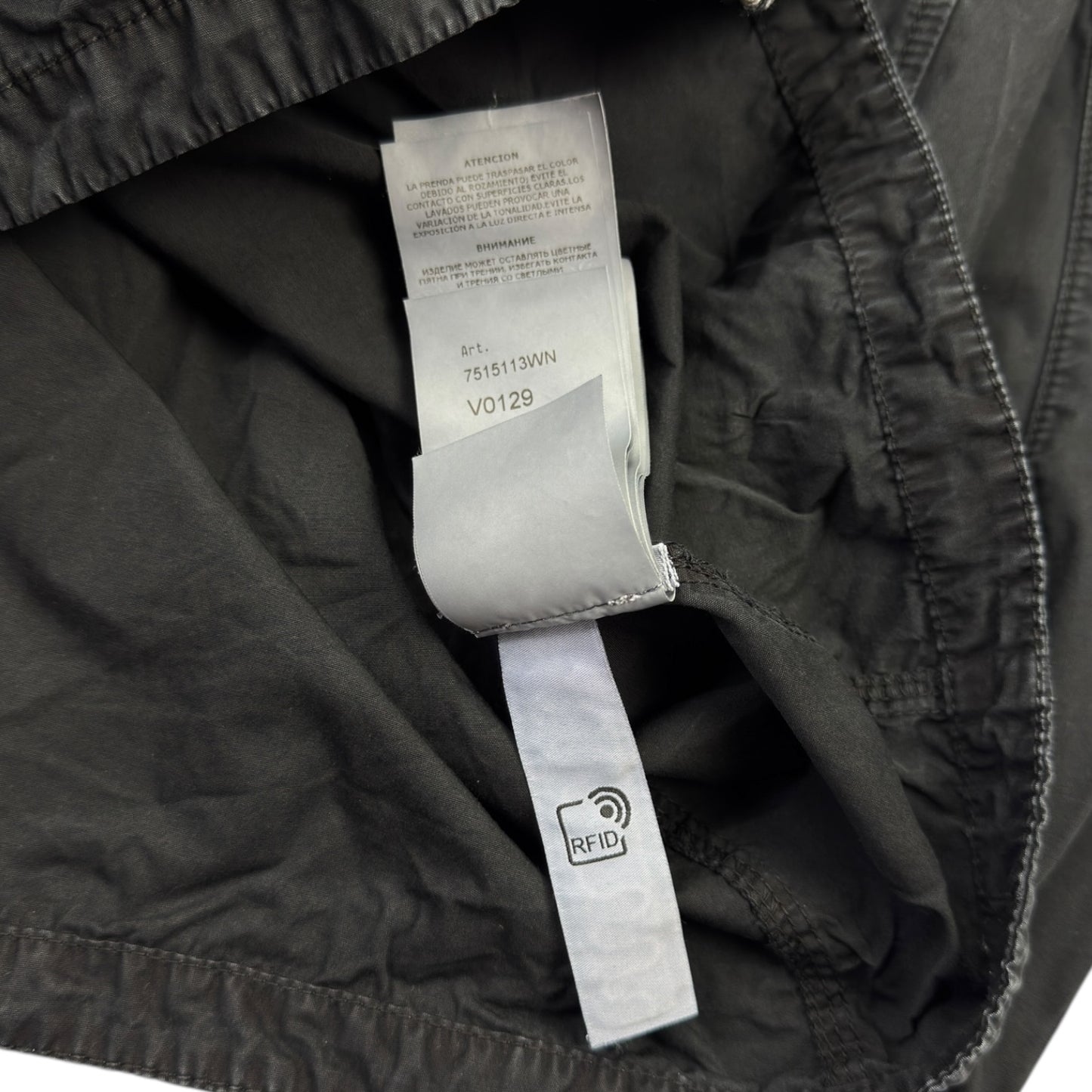 A/W 21 Stone Island Brushed Cotton Overshirt - Black