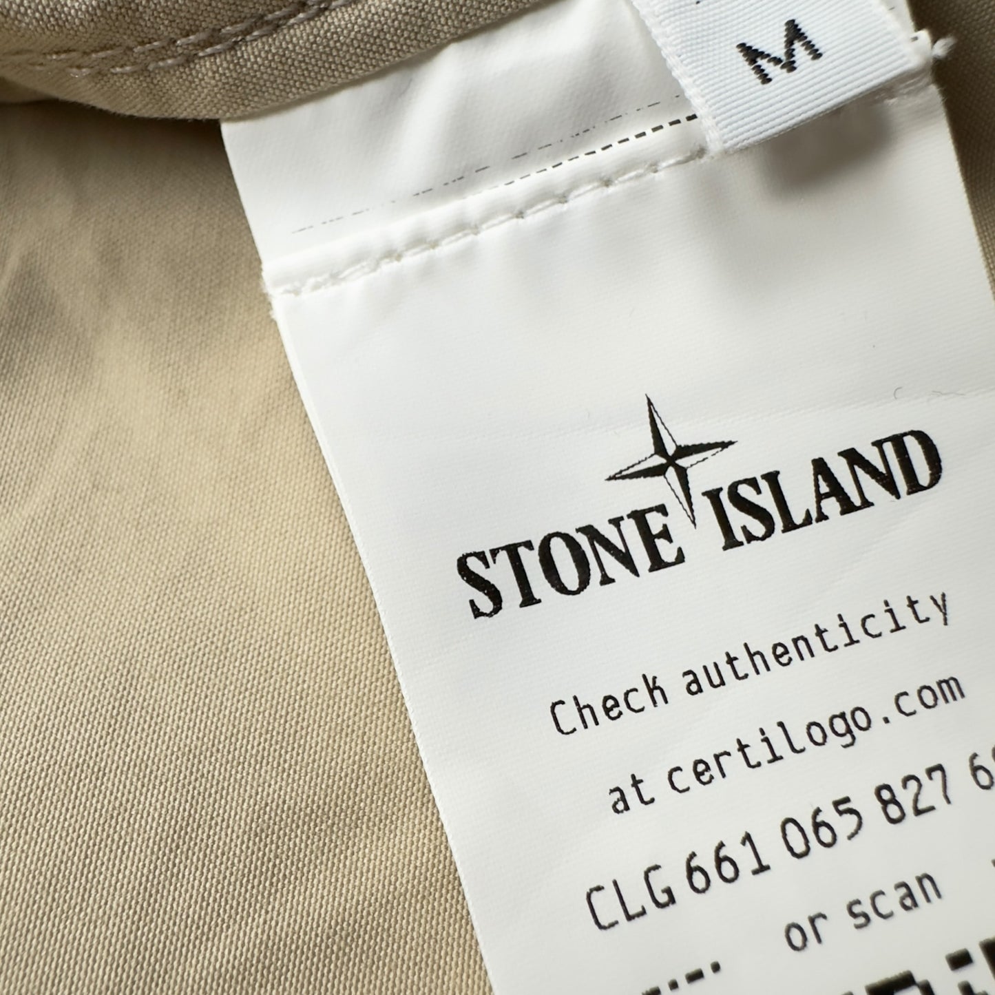S/S 23 Stone Island O-Ventile Ghost Jacket - Beige