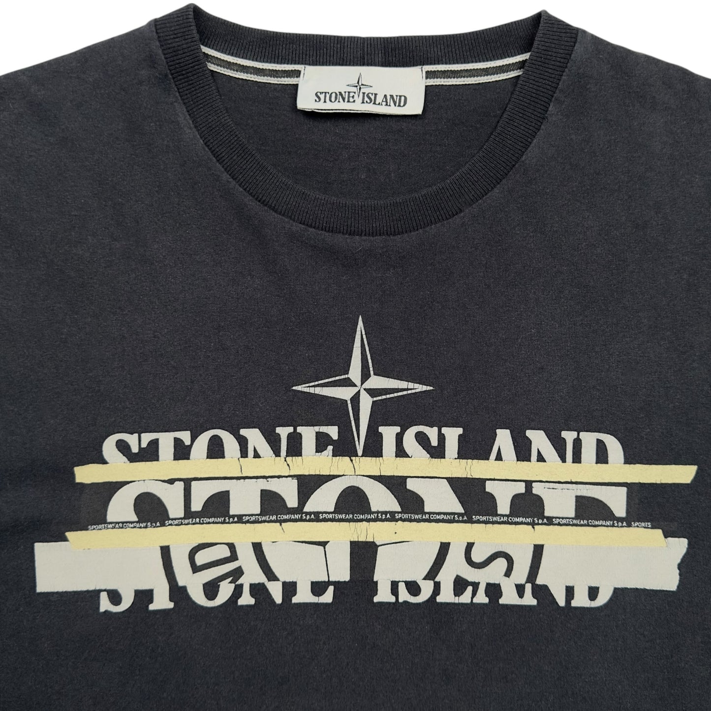 A/W 21 Stone Island "Mixed Media One" T-Shirt - Black