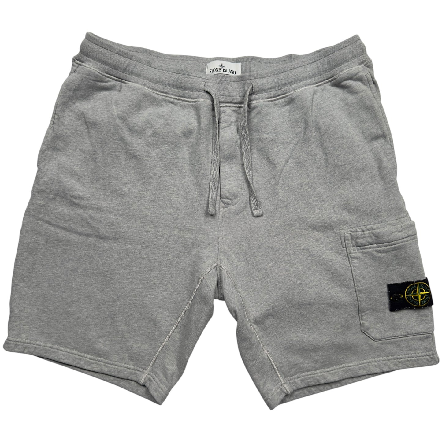A/W 21 Stone Island Cotton Jersey Cargo Shorts - Grey