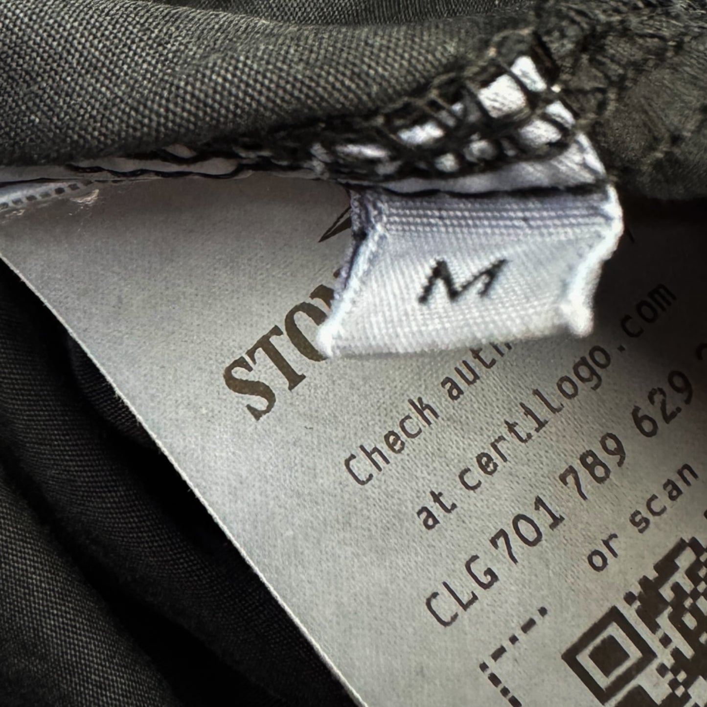 A/W 21 Stone Island Brushed Cotton Overshirt - Black