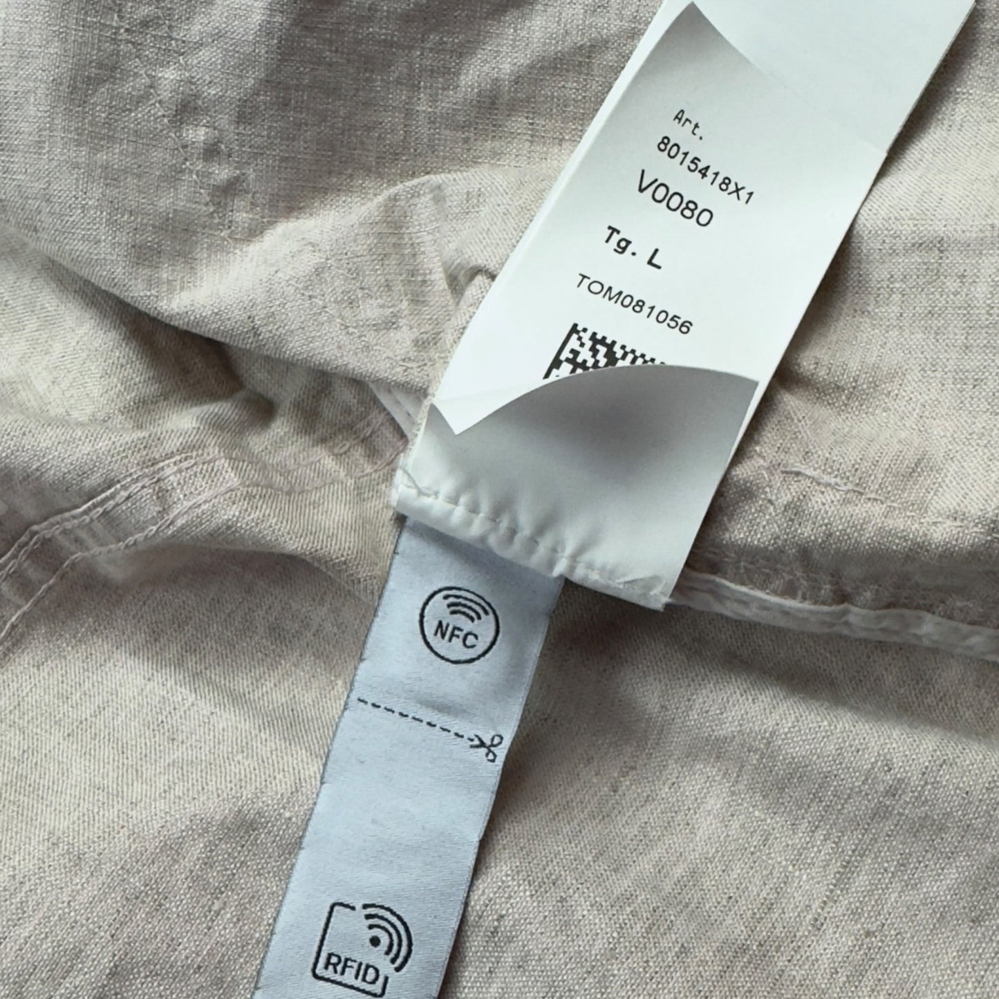 S/S 24 Stone Island Marina Raw Plated Linen Jacket