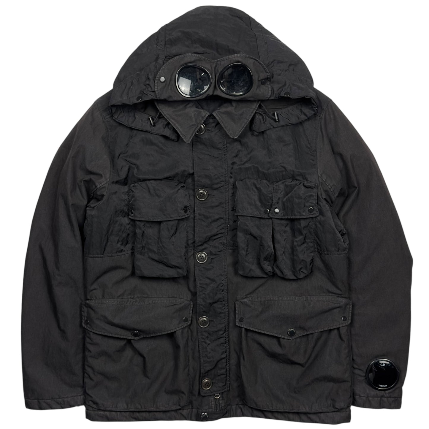 C.P. Company 50 Fili La Mille Goggle Jacket - Black