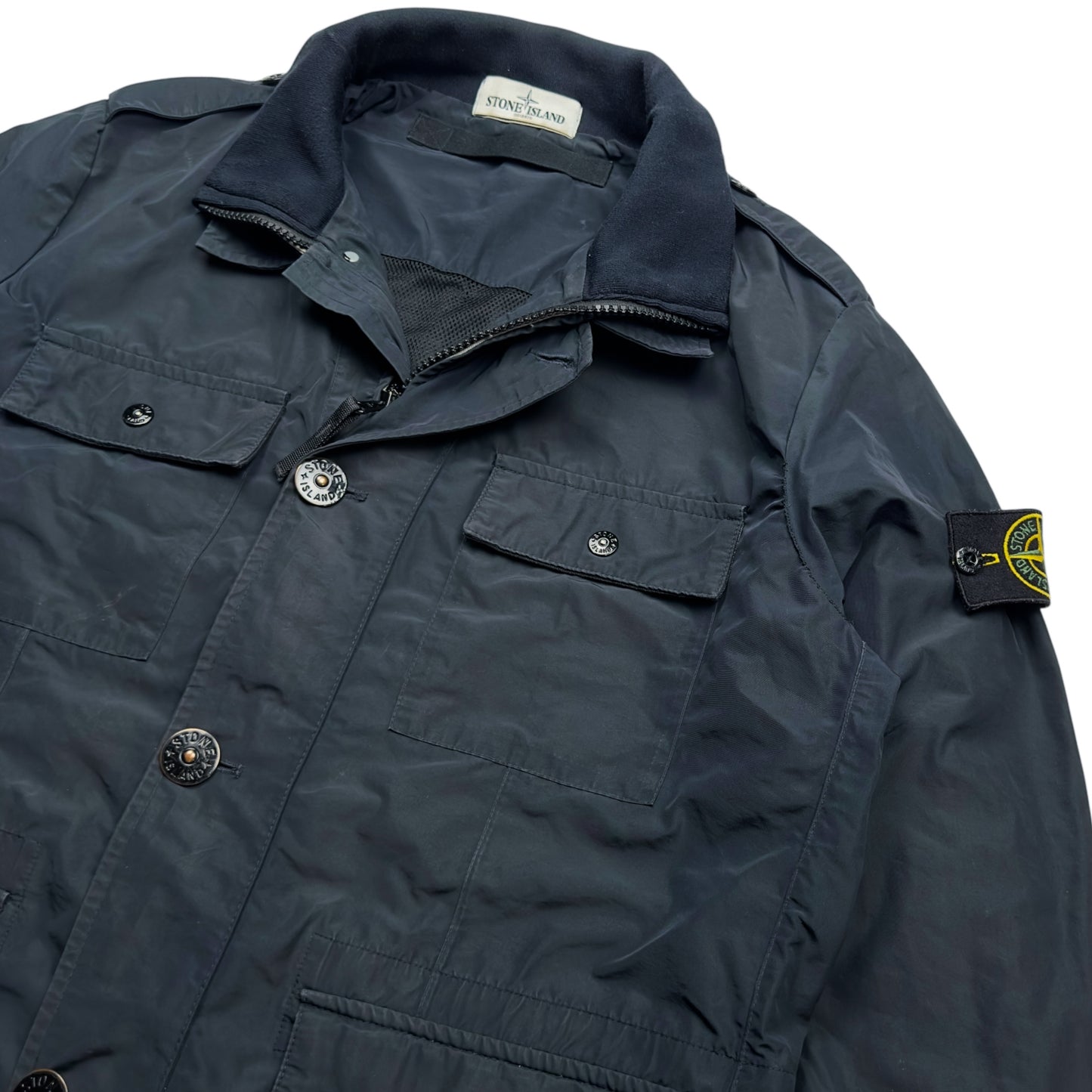 Stone Island Micro Reps Field Jacket - Navy