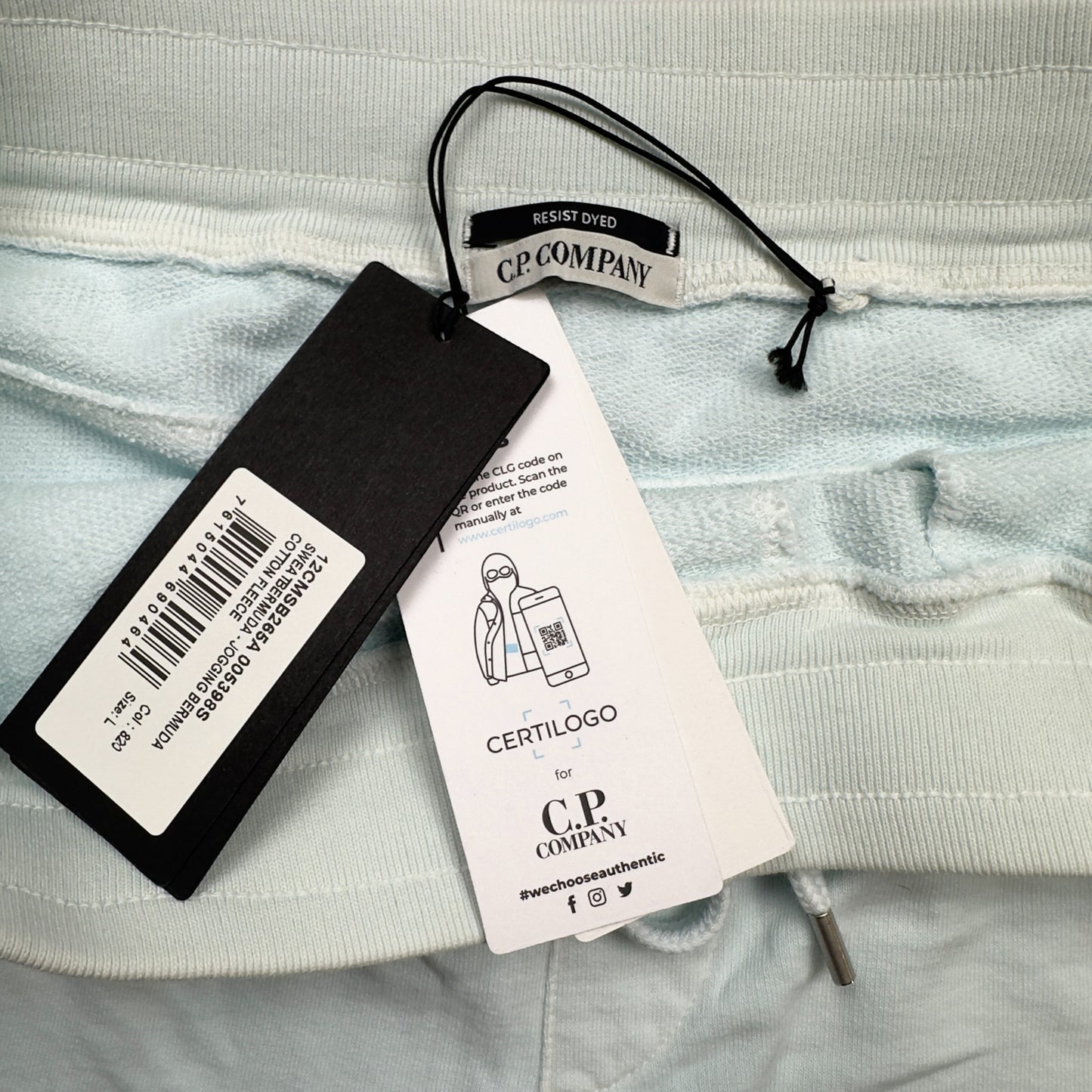 C.P. Company Resist Dyed Shorts - Light Blue