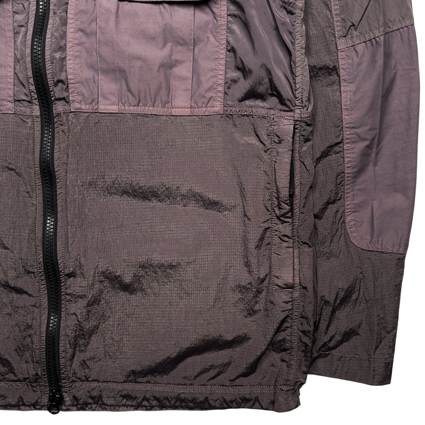 S/S 19 Stone Island Nylon Metal Watro Ripstop Windbreaker Jacket - Purple
