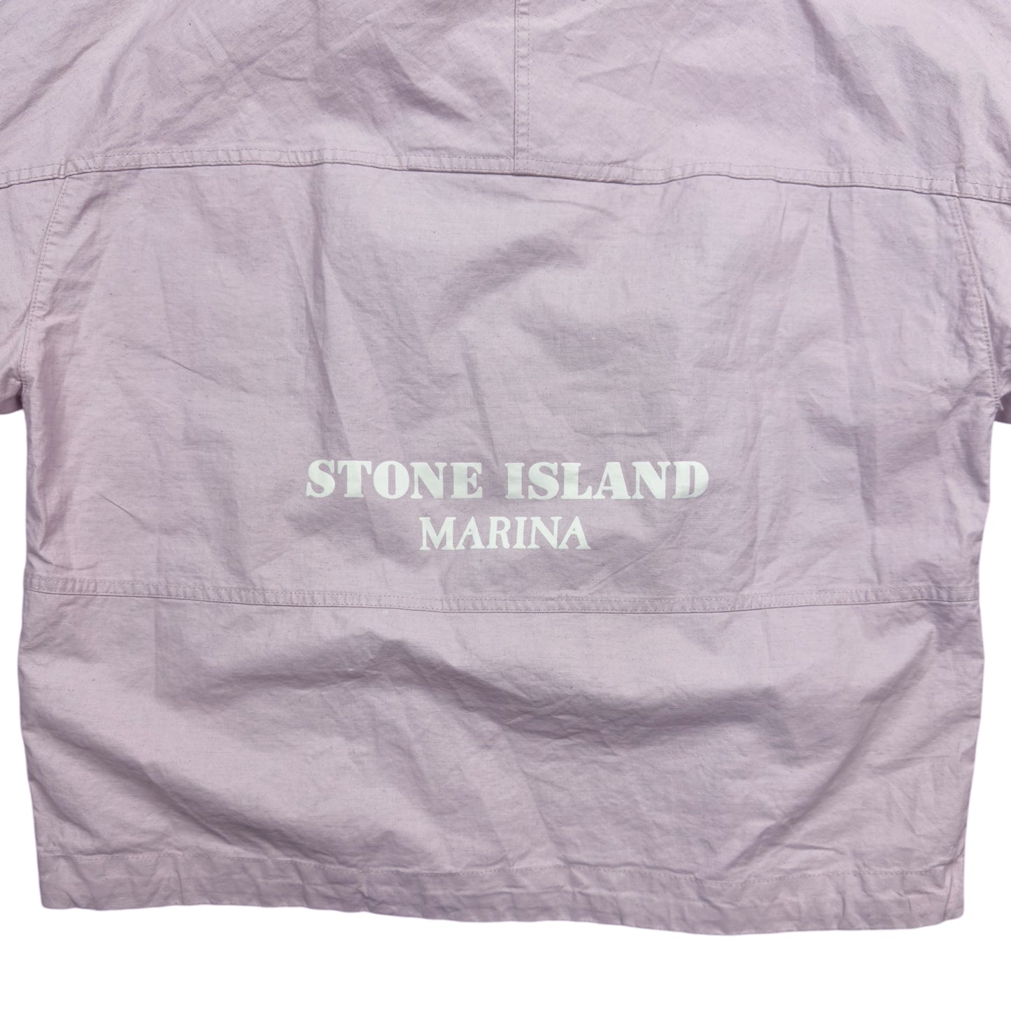 S/S 24 Stone Island Marina Raw Plated Linen Jacket