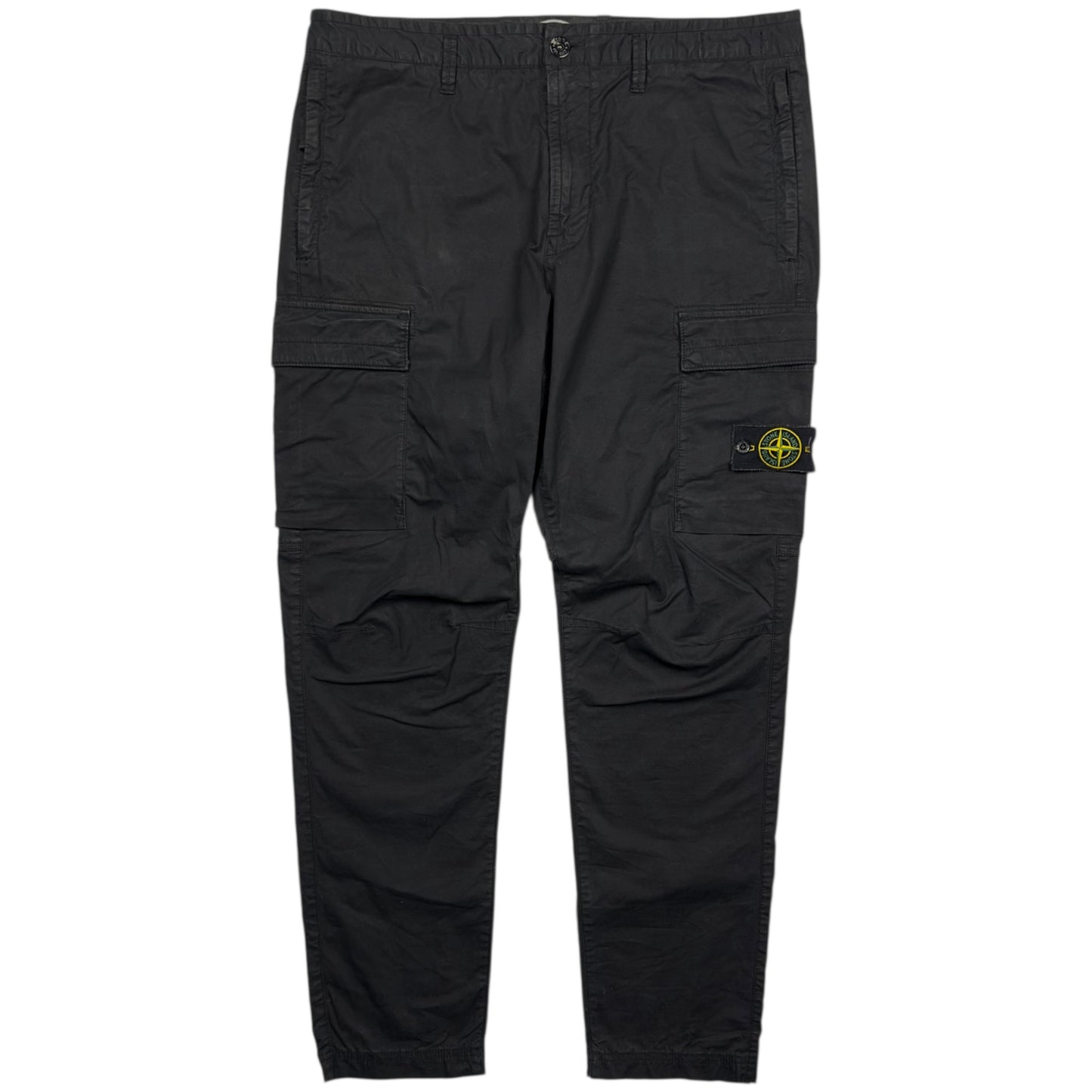 A/W 23 Stone Island Cargo Trousers - Black