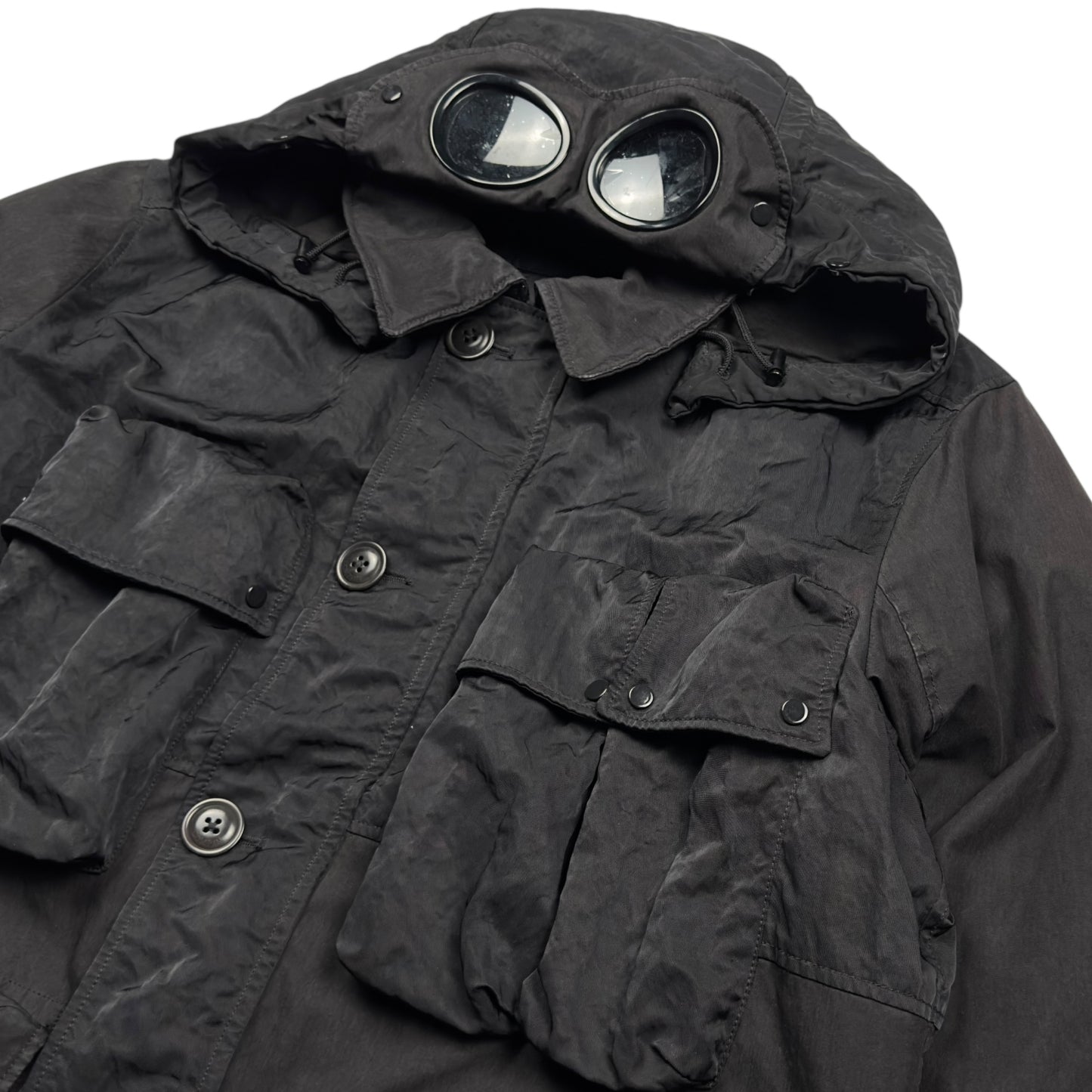 C.P. Company 50 Fili La Mille Goggle Jacket - Black