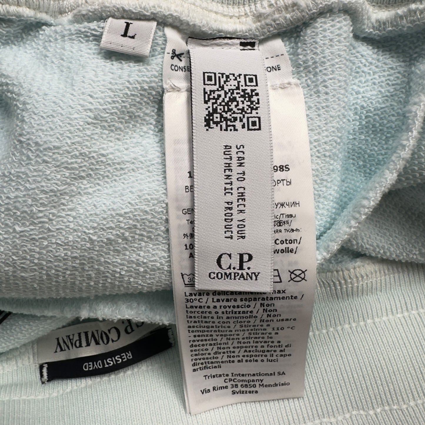 C.P. Company Resist Dyed Shorts - Light Blue
