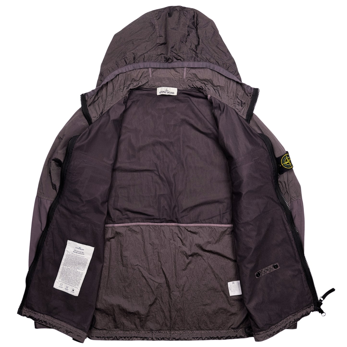 S/S 19 Stone Island Nylon Metal Watro Ripstop Windbreaker Jacket - Purple