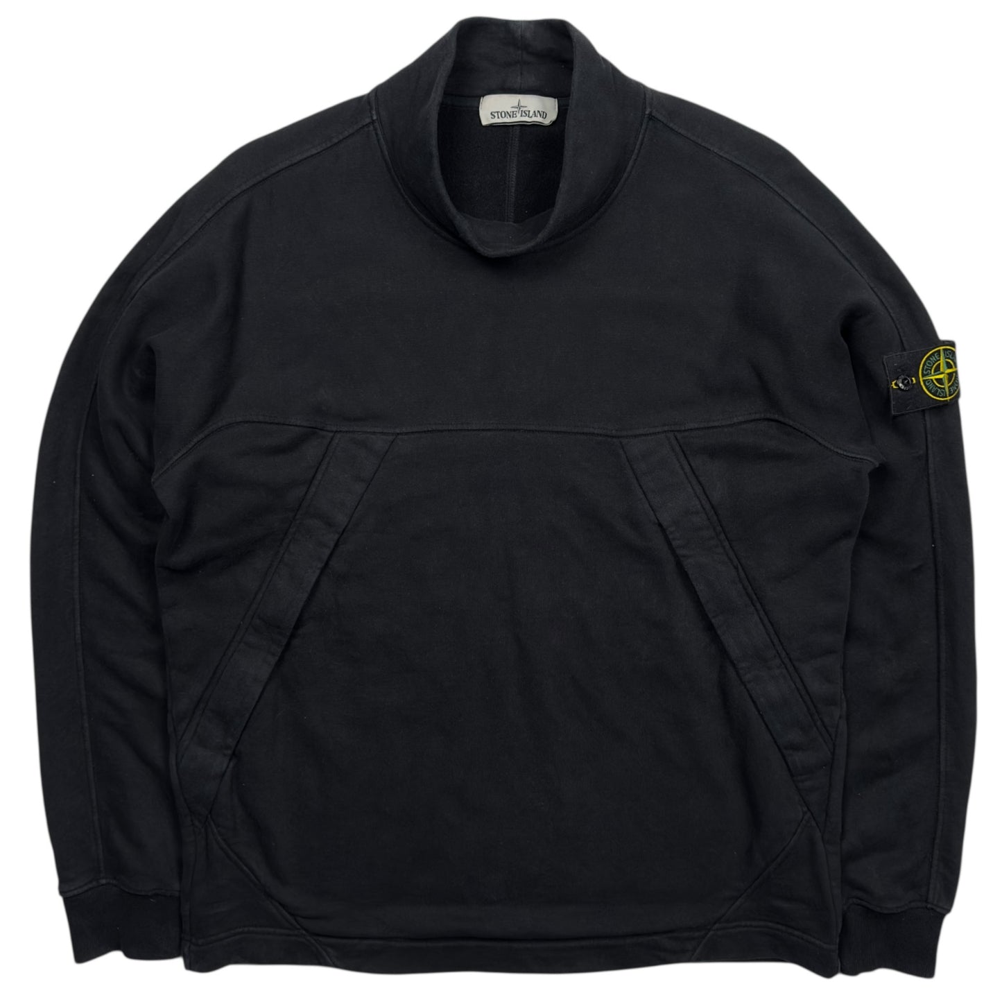 A/W 19 Stone Island Mock Neck Sweater - Black
