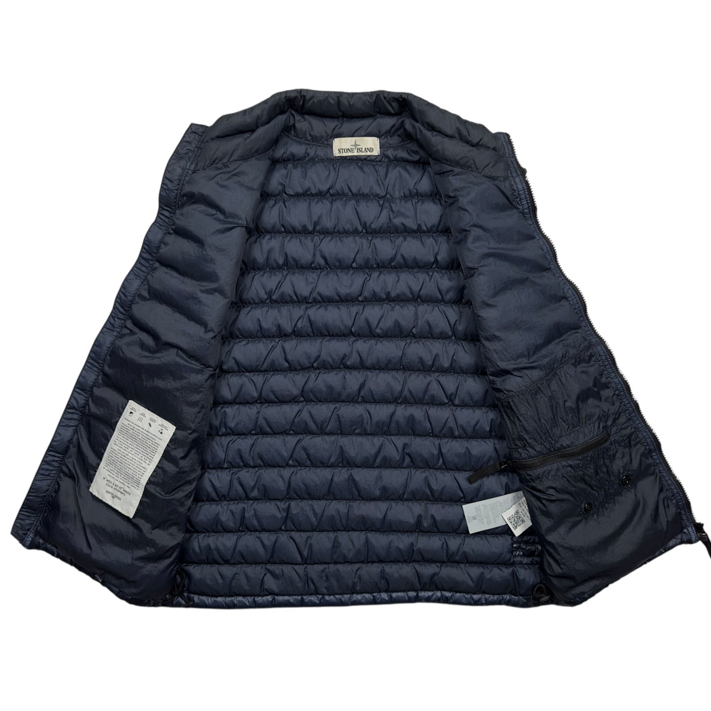 Stone Island Down_26 GR X SQM_N - Ultra Light Down Gilet - Navy