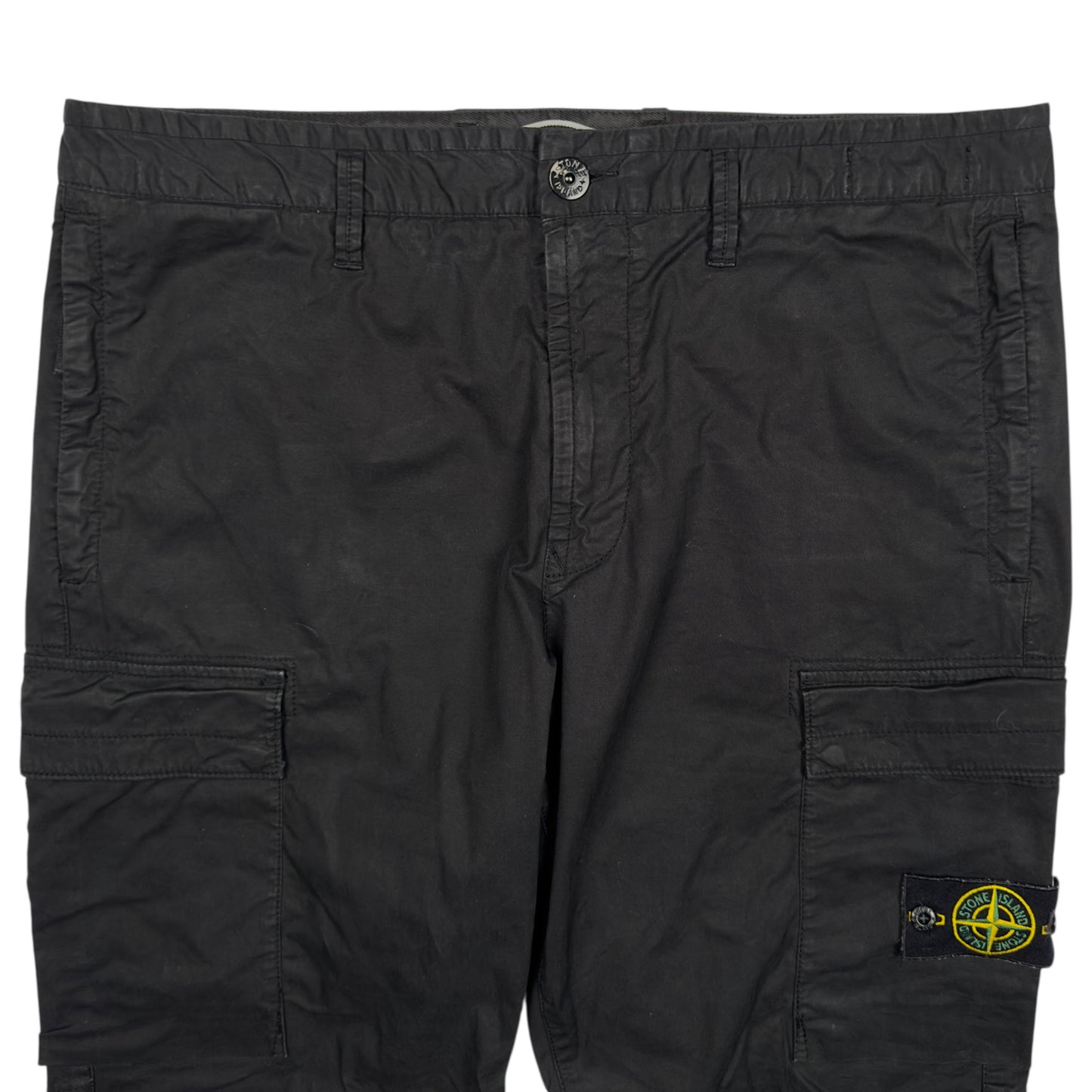 A/W 23 Stone Island Cargo Trousers - Black