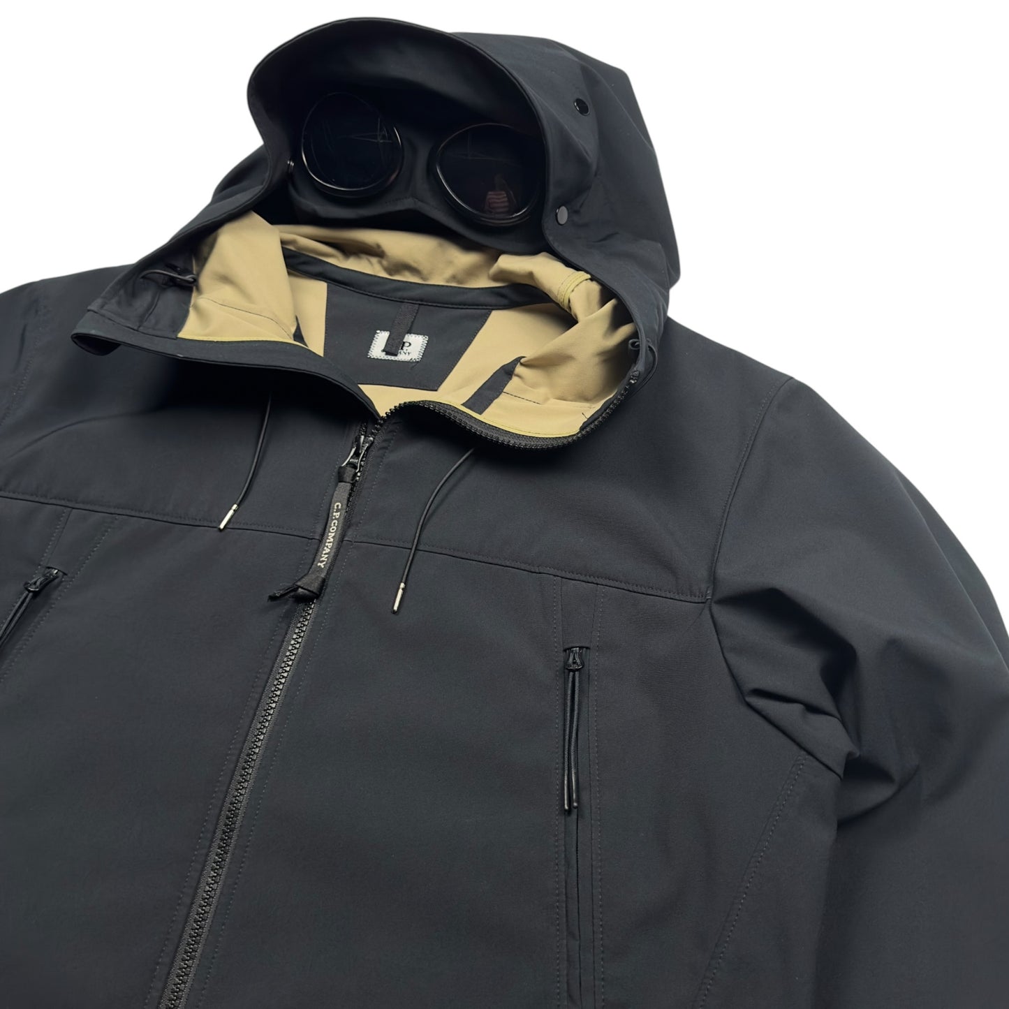 C.P. Company Soft Shell Goggle Jacket - Black
