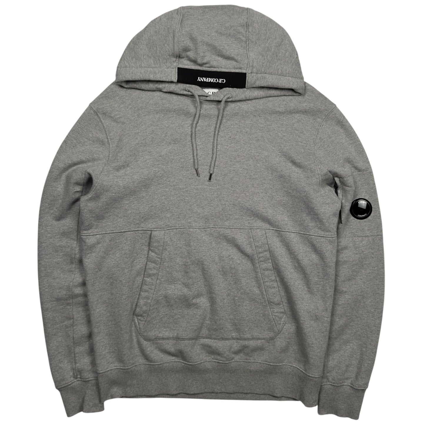 C.P. Company Diagonal Fleece Lens Hoodie - Grey
