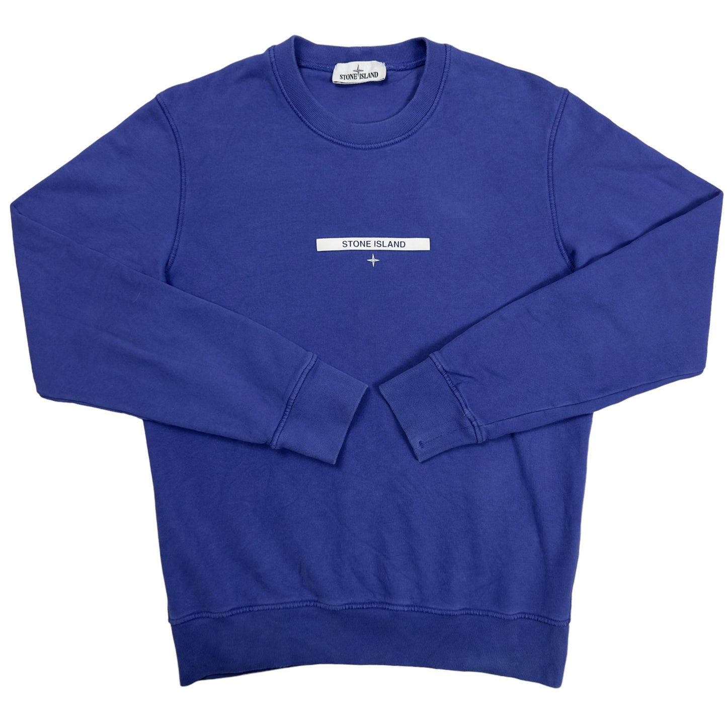A/W 21 Stone Island Chest Logo Crewneck Sweater - Blue