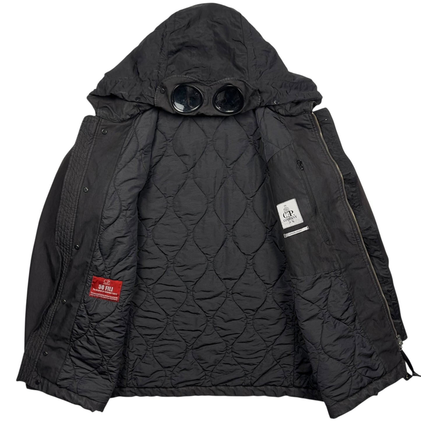 C.P. Company 50 Fili La Mille Goggle Jacket - Black