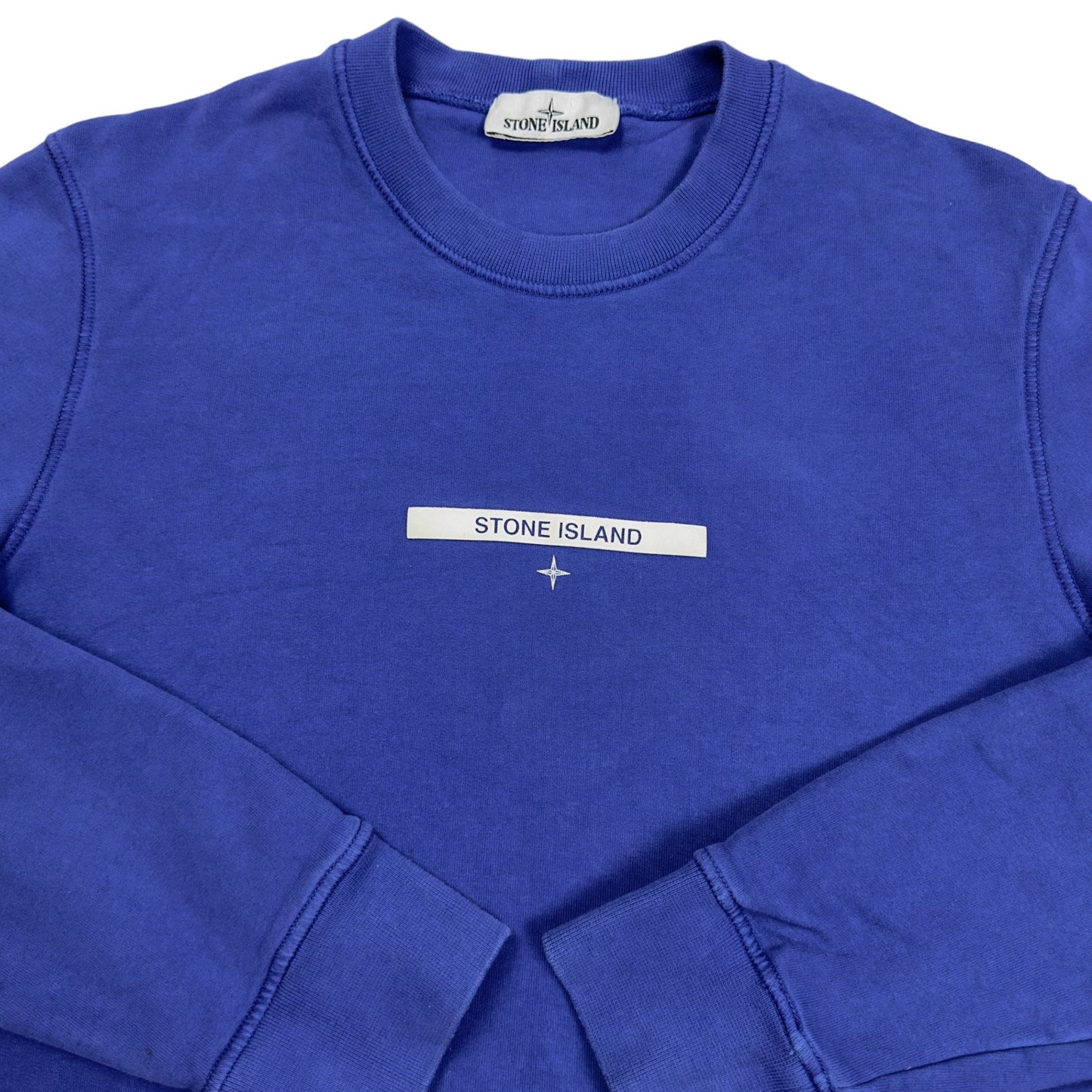 A/W 21 Stone Island Chest Logo Crewneck Sweater - Blue