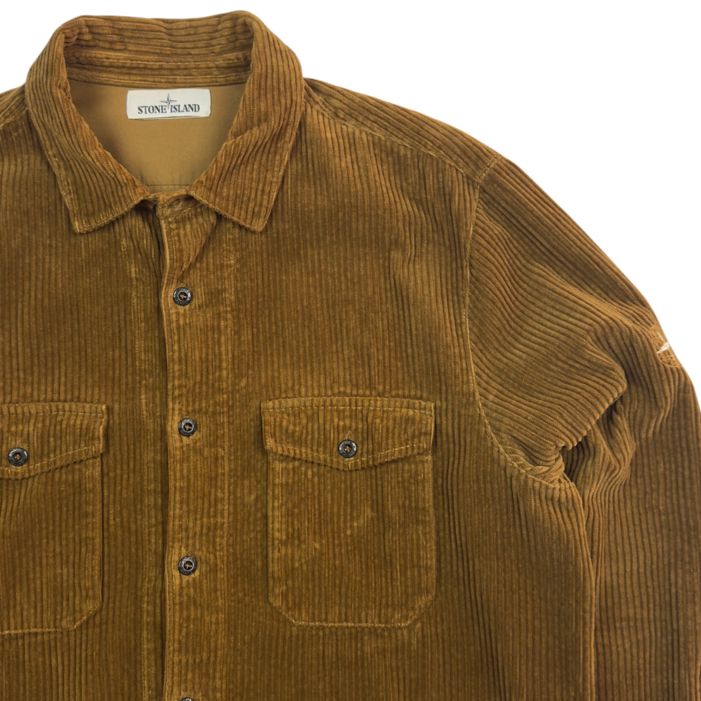 A/W 20 Stone Island Corduroy 2 Pocket Overshirt - Brown
